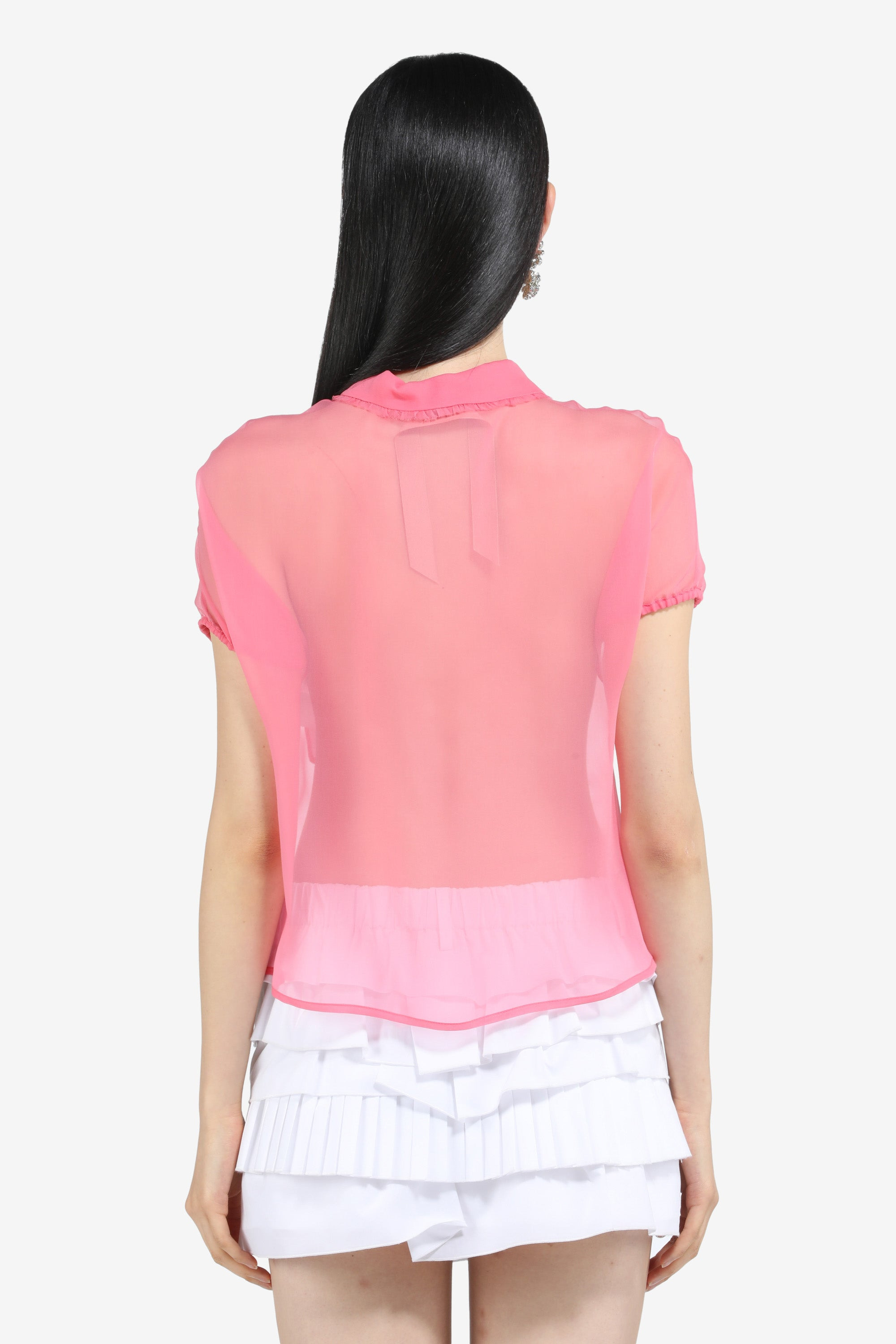 SEMI-SHEER SILK SHIRT - 2