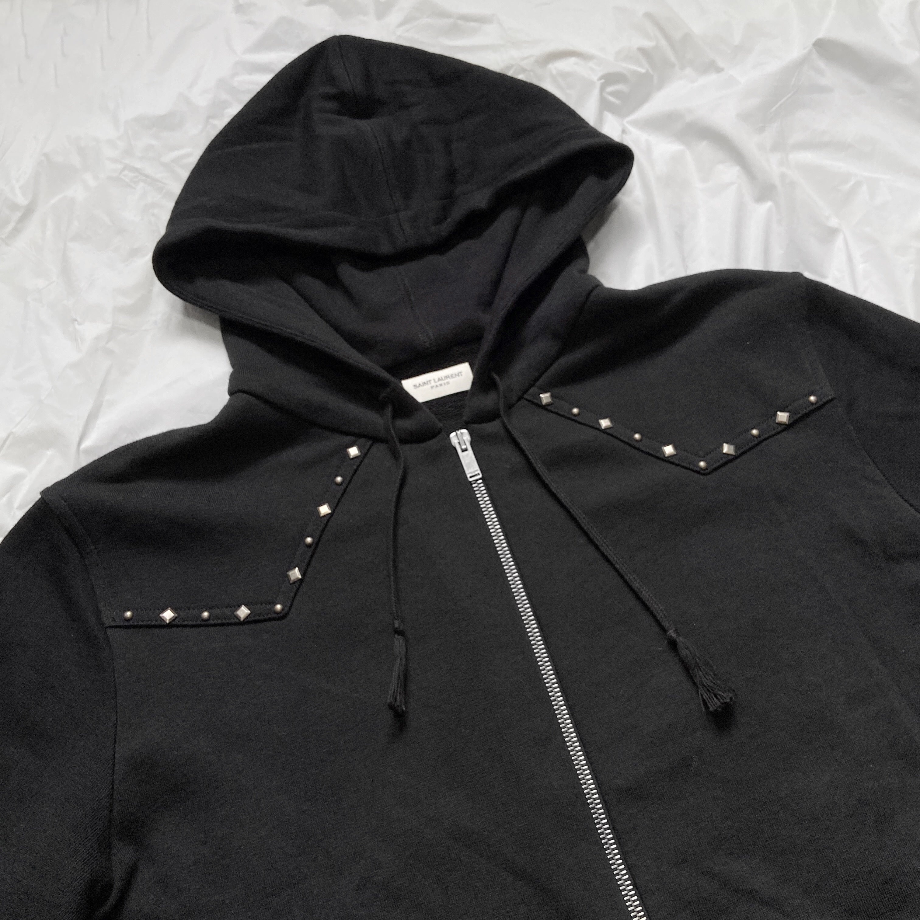 Saint Laurent studded western hoodie jacket S - 8