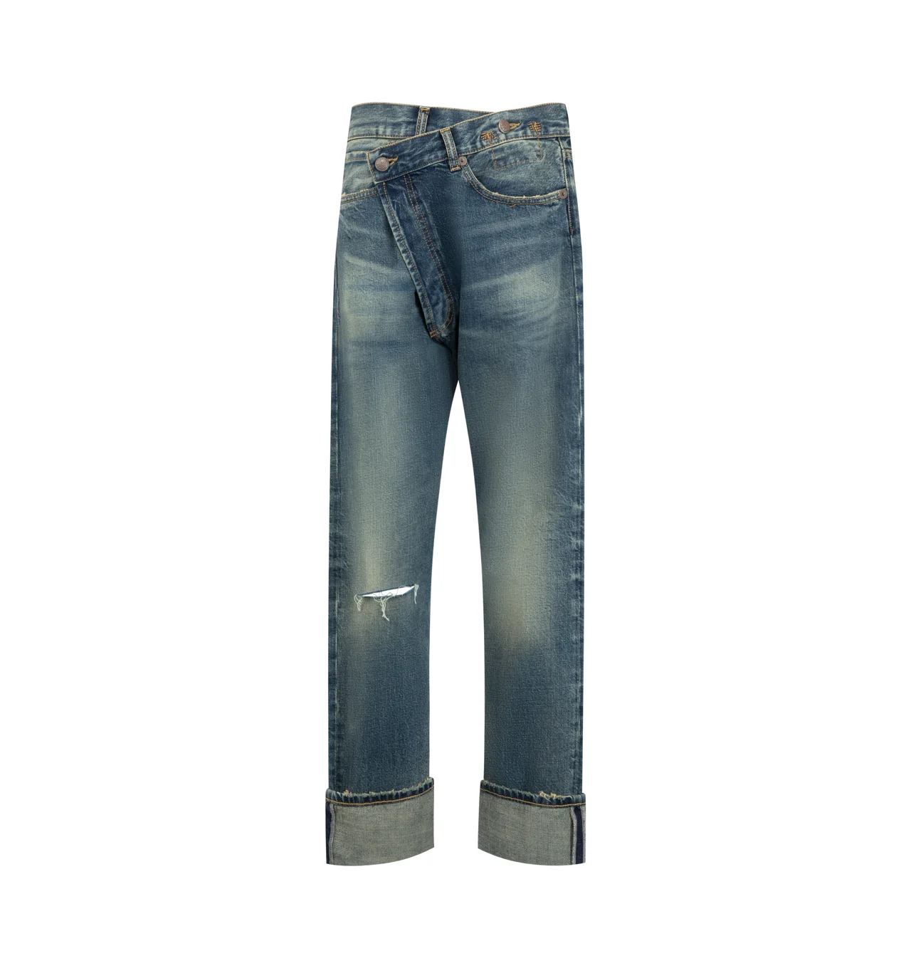 CUFFED CROSSOVER JEAN - 1
