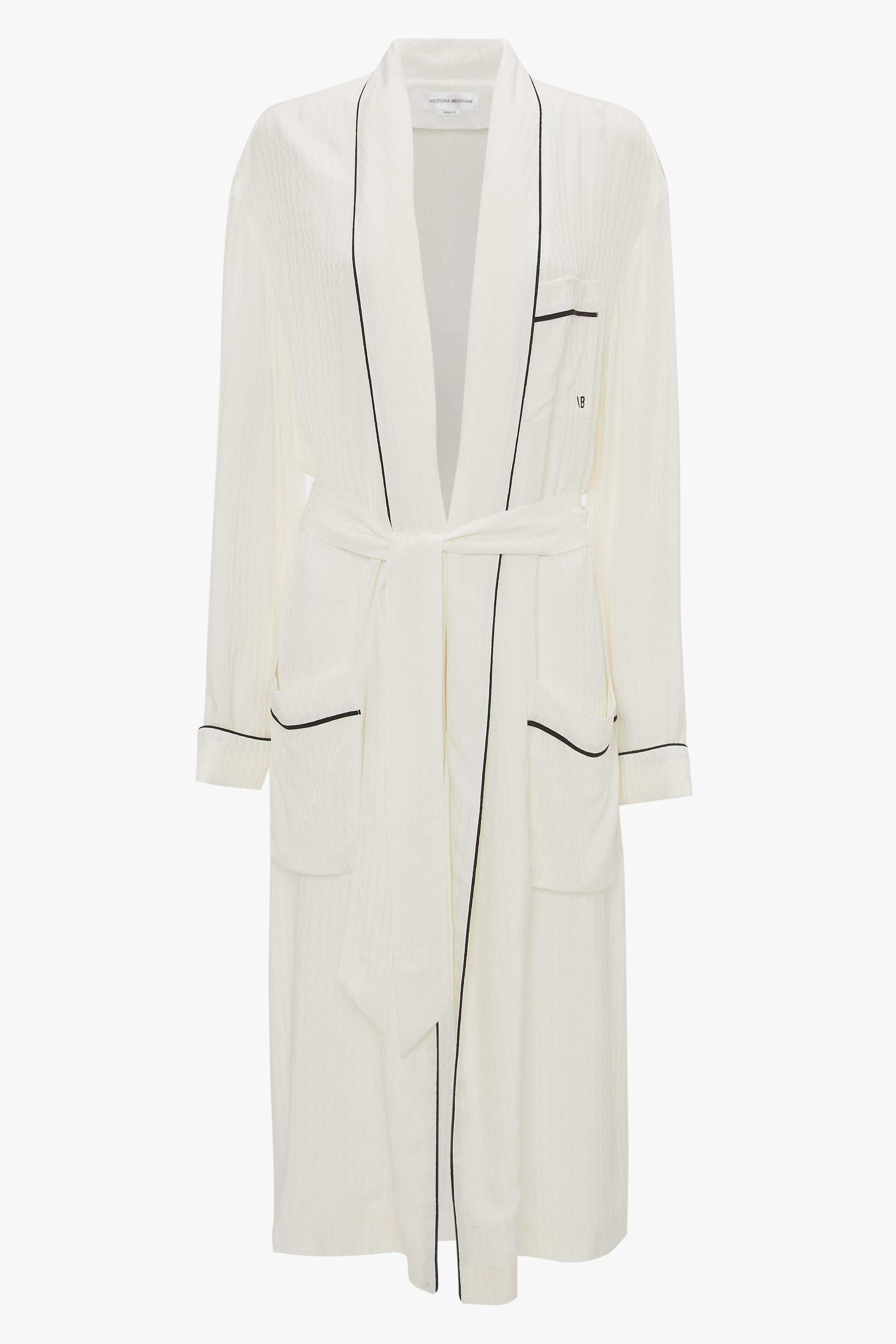 Pyjama Robe In Ivory Monogram - 1