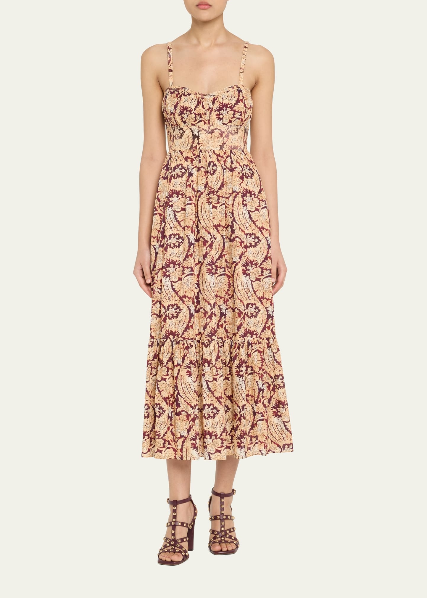 Nadine Sweetheart Cami Midi Dress - 2