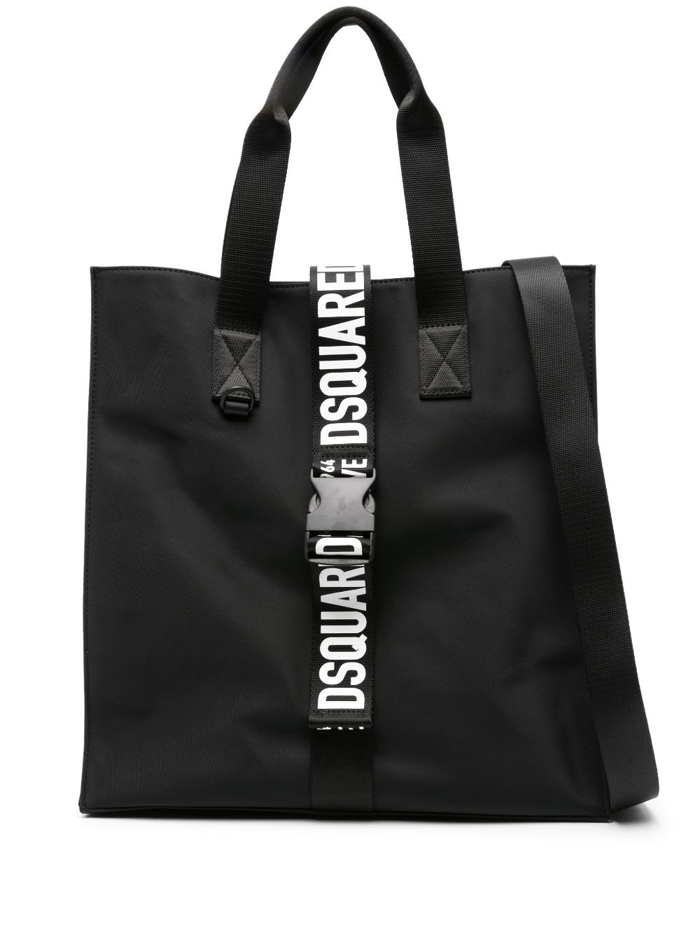 DSQUARED2 logo-strap tote bag | REVERSIBLE