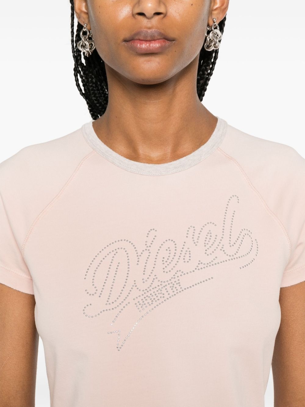 T-Vincie rhinestone-embellished T-shirt - 5