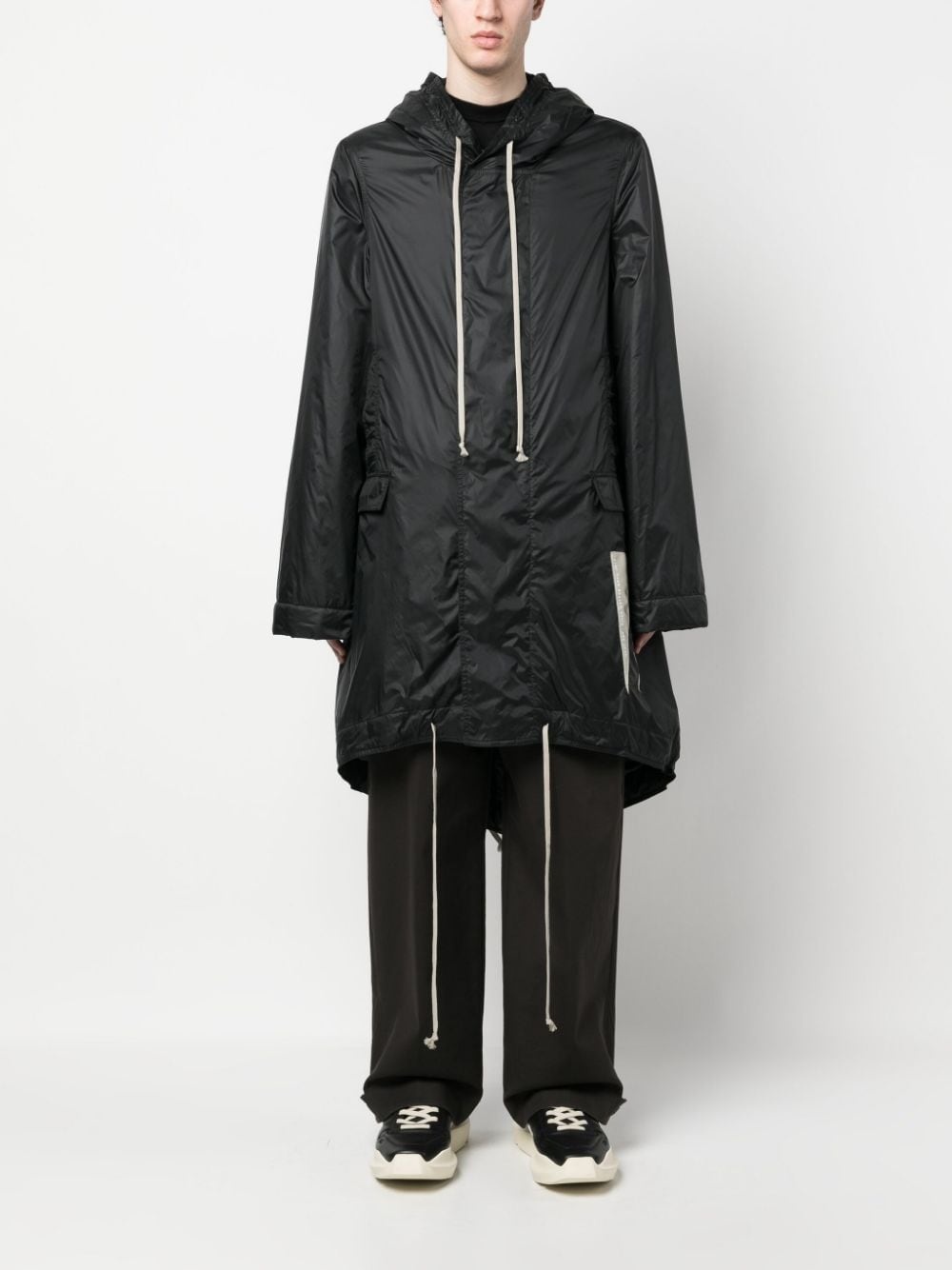 fishtail hooded raincoat - 2