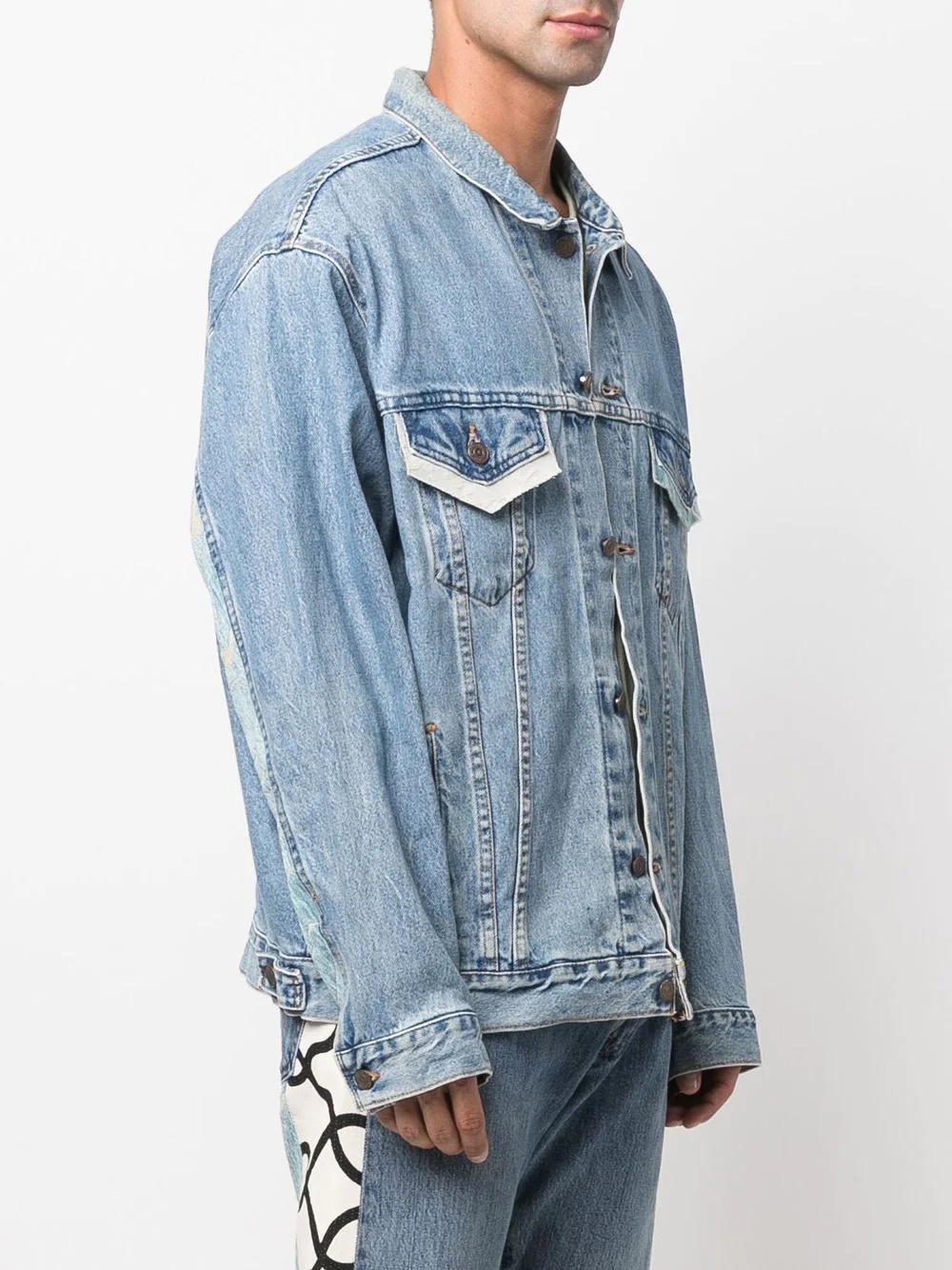 long sleeve denim jacket - 3