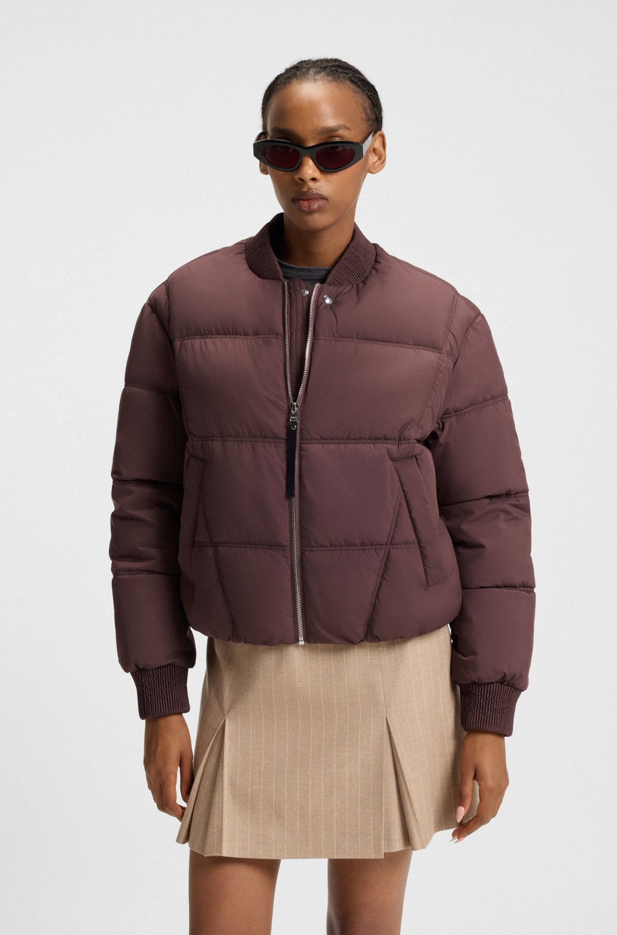 WATER-REPELLENT PUFFER JACKET IN A BOMBER STYLE - 2