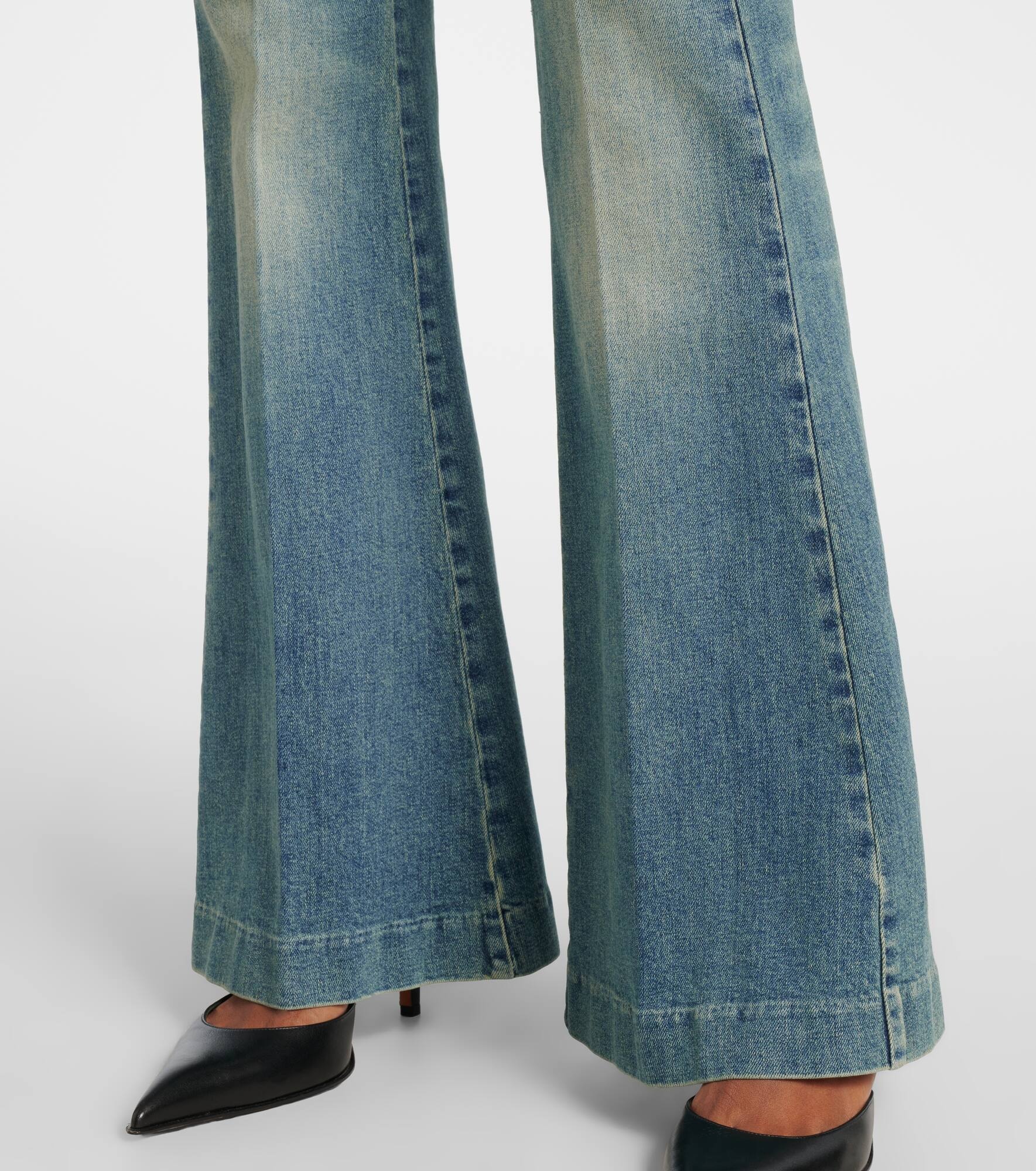 Faded flared jeans - 5