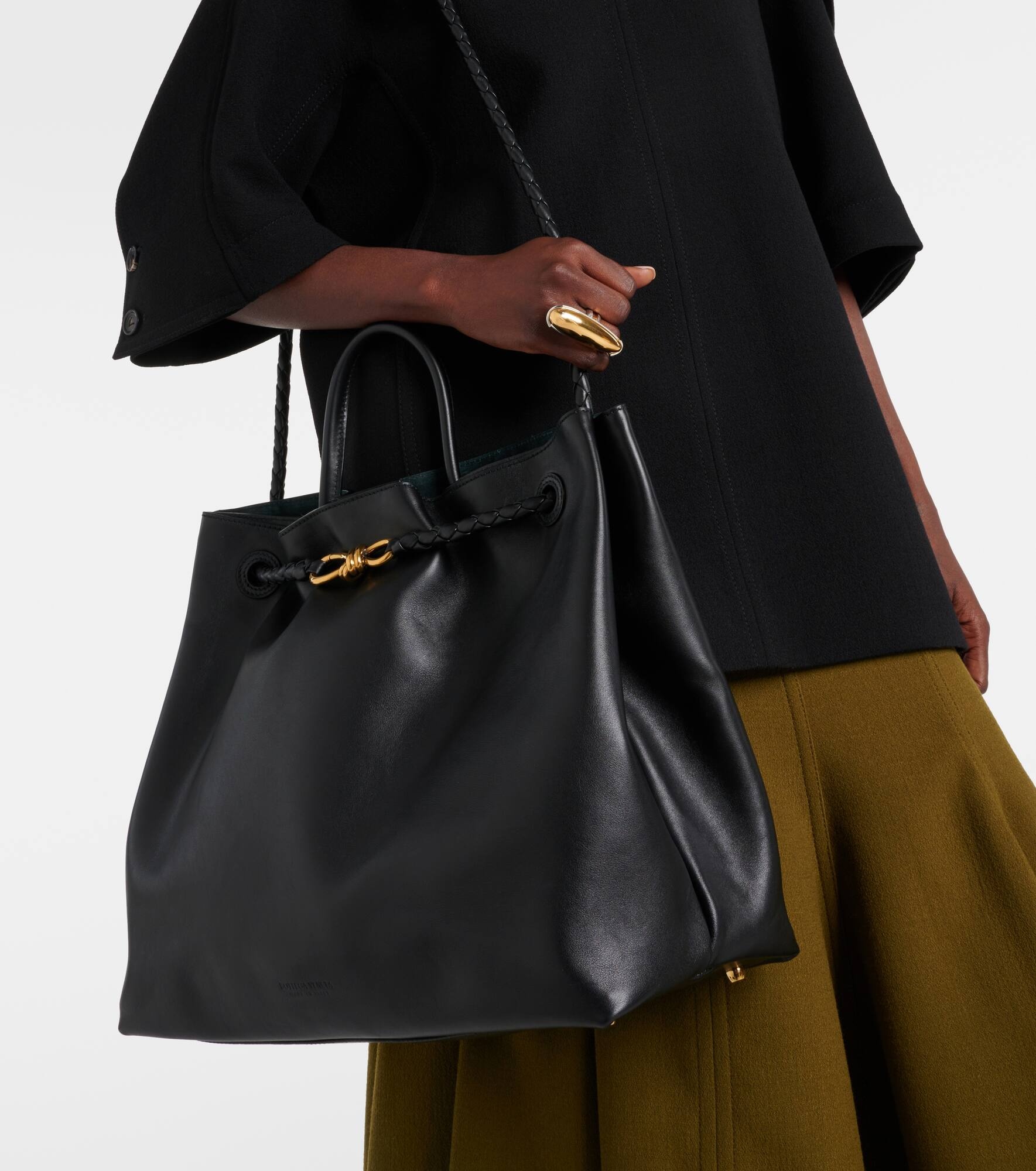 Andiamo Knot Large leather tote bag - 3