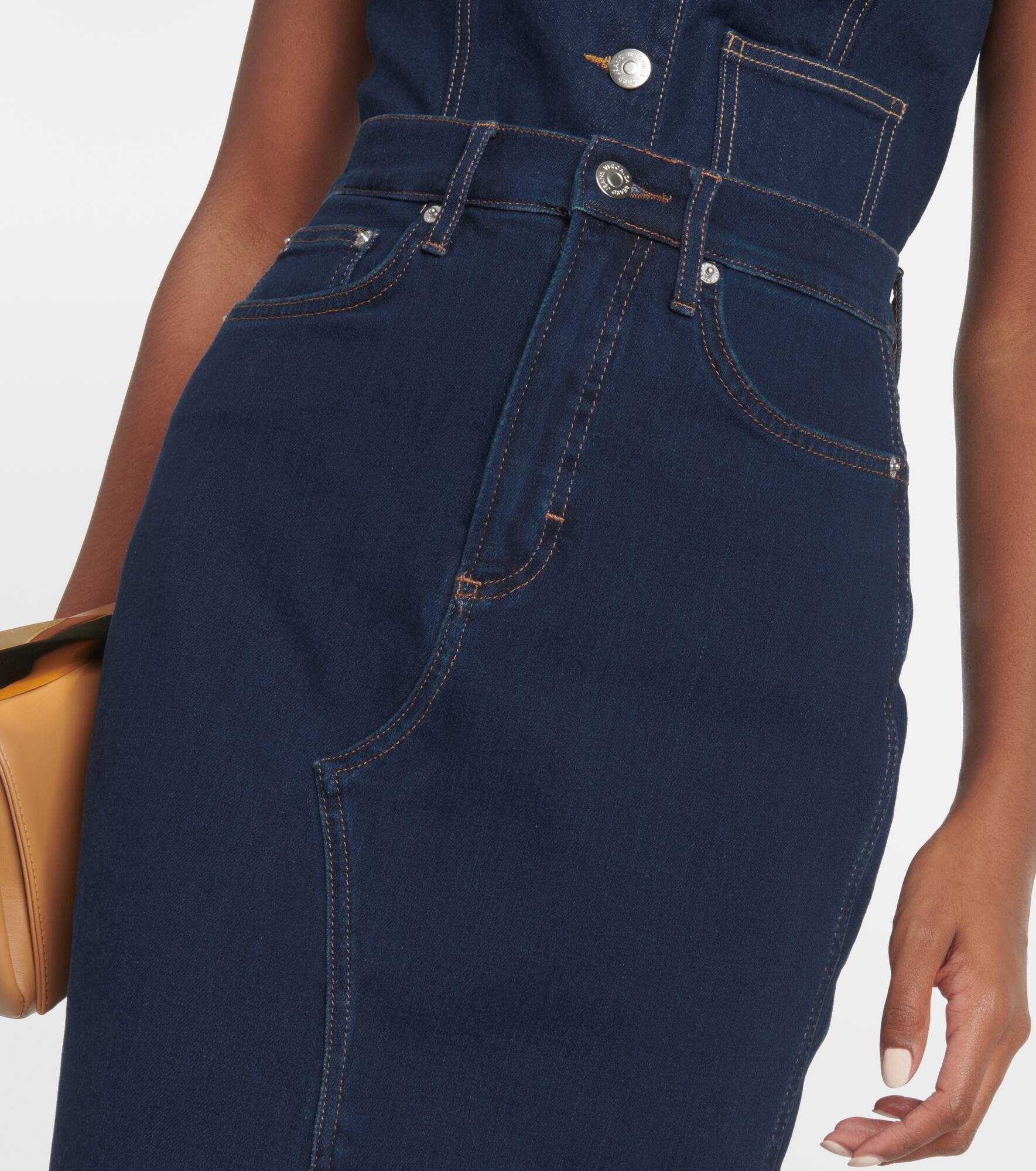 Breves denim midi skirt - 4