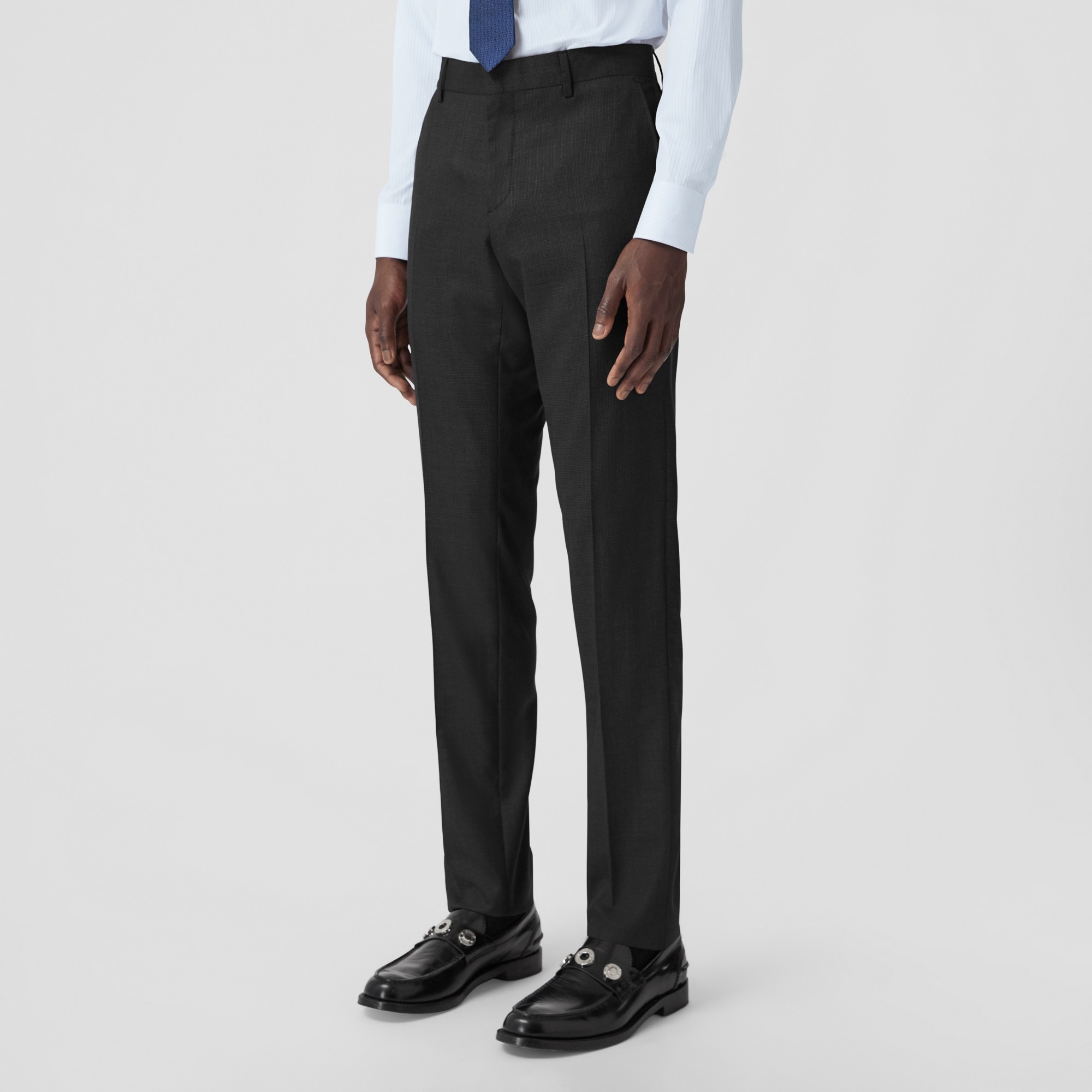 Slim Fit Wool Trousers - 6