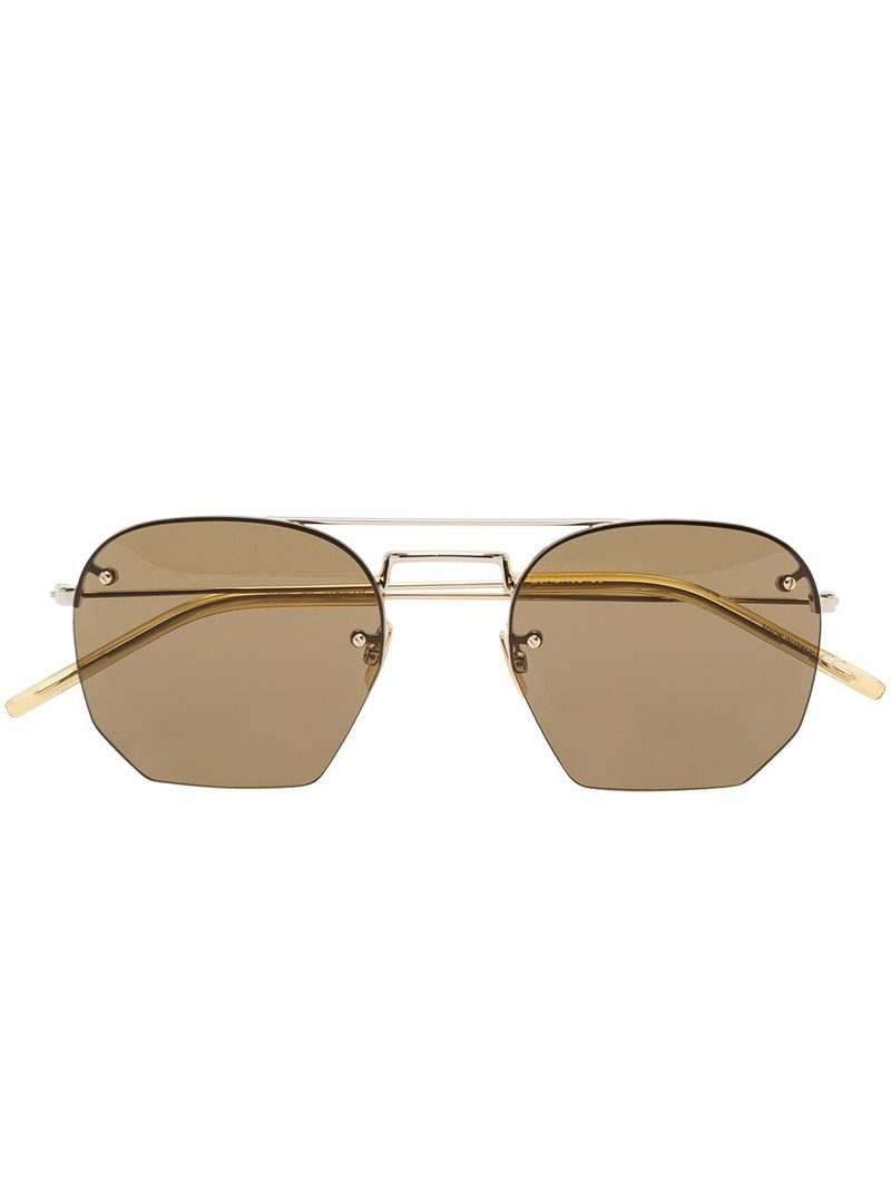 geometric-frame sunglasses 1