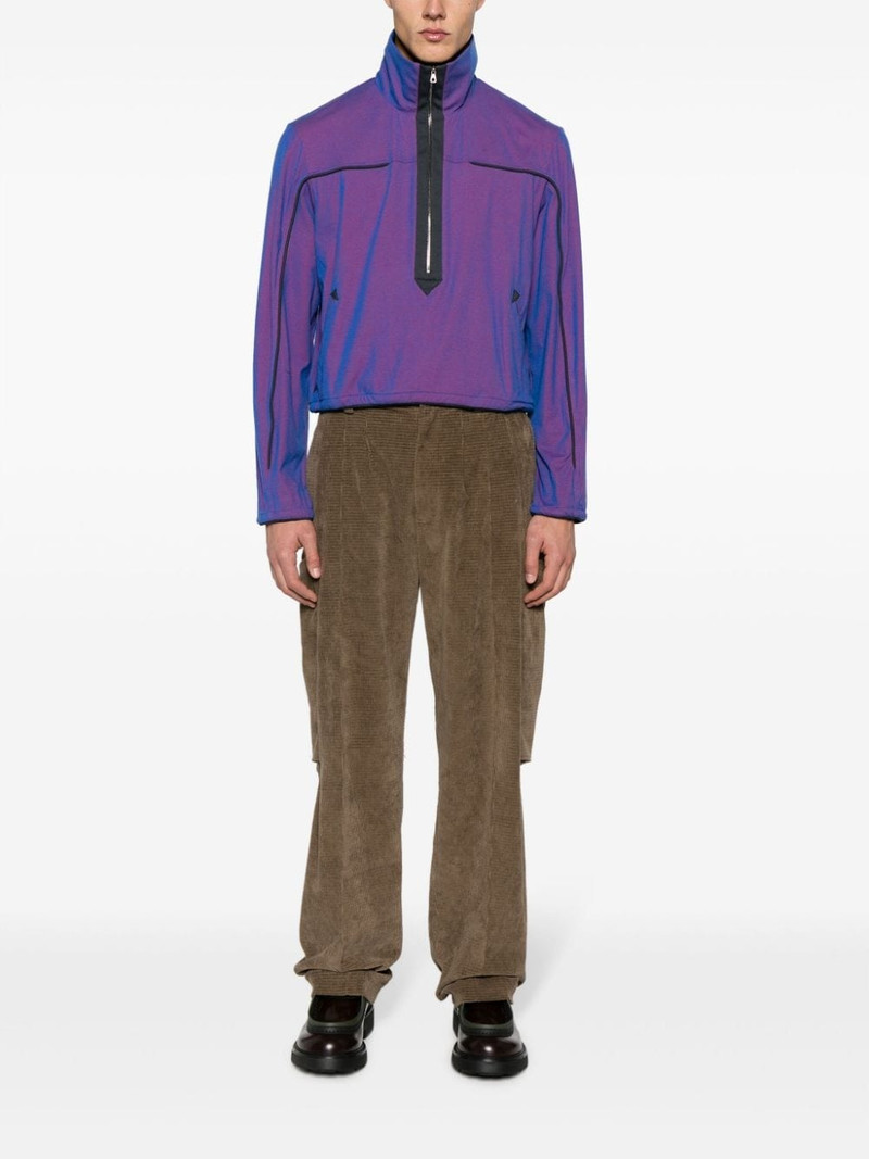 Kiko Kostadinov Agathon iridescent jersey sweatshirt outlook