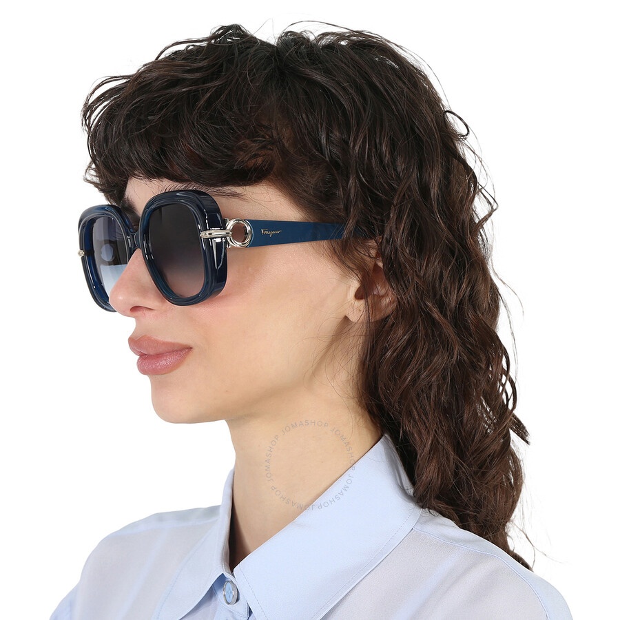 FERRAGAMO Salvatore Ferragamo Blue Gradient Butterfly Ladies  display picture 1