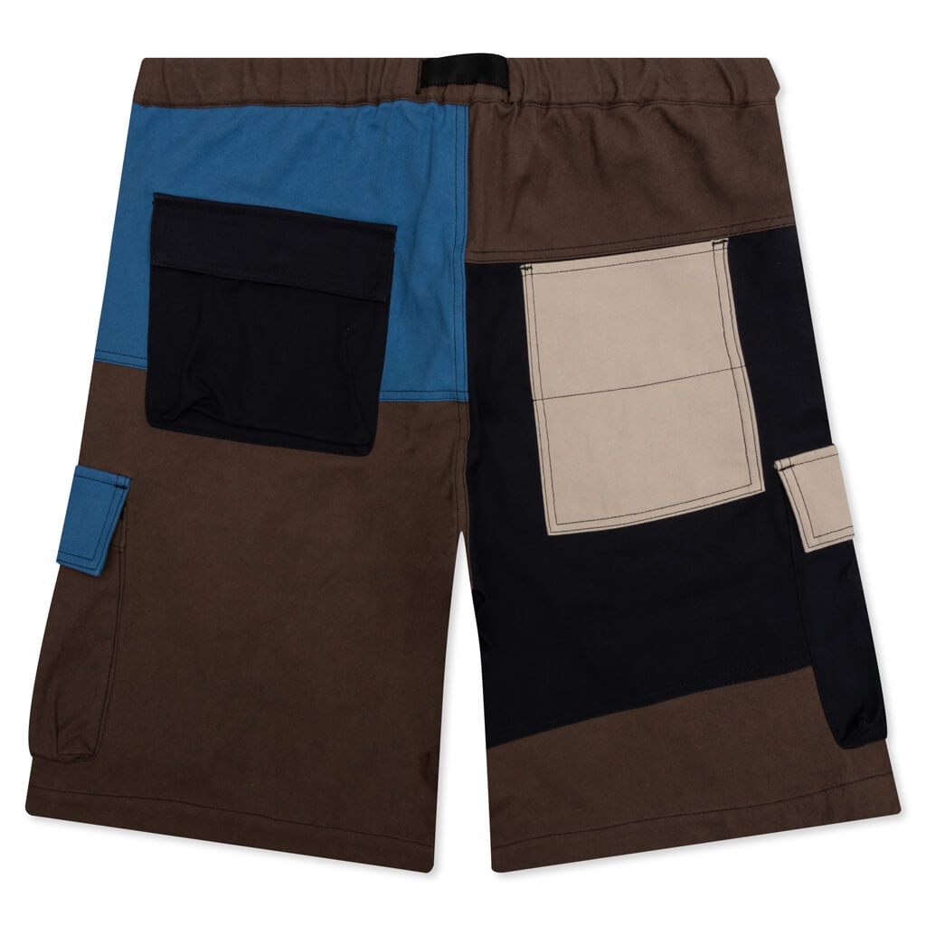 AMBUSH PANELLED CARGO SHORTS - BROWN - 2