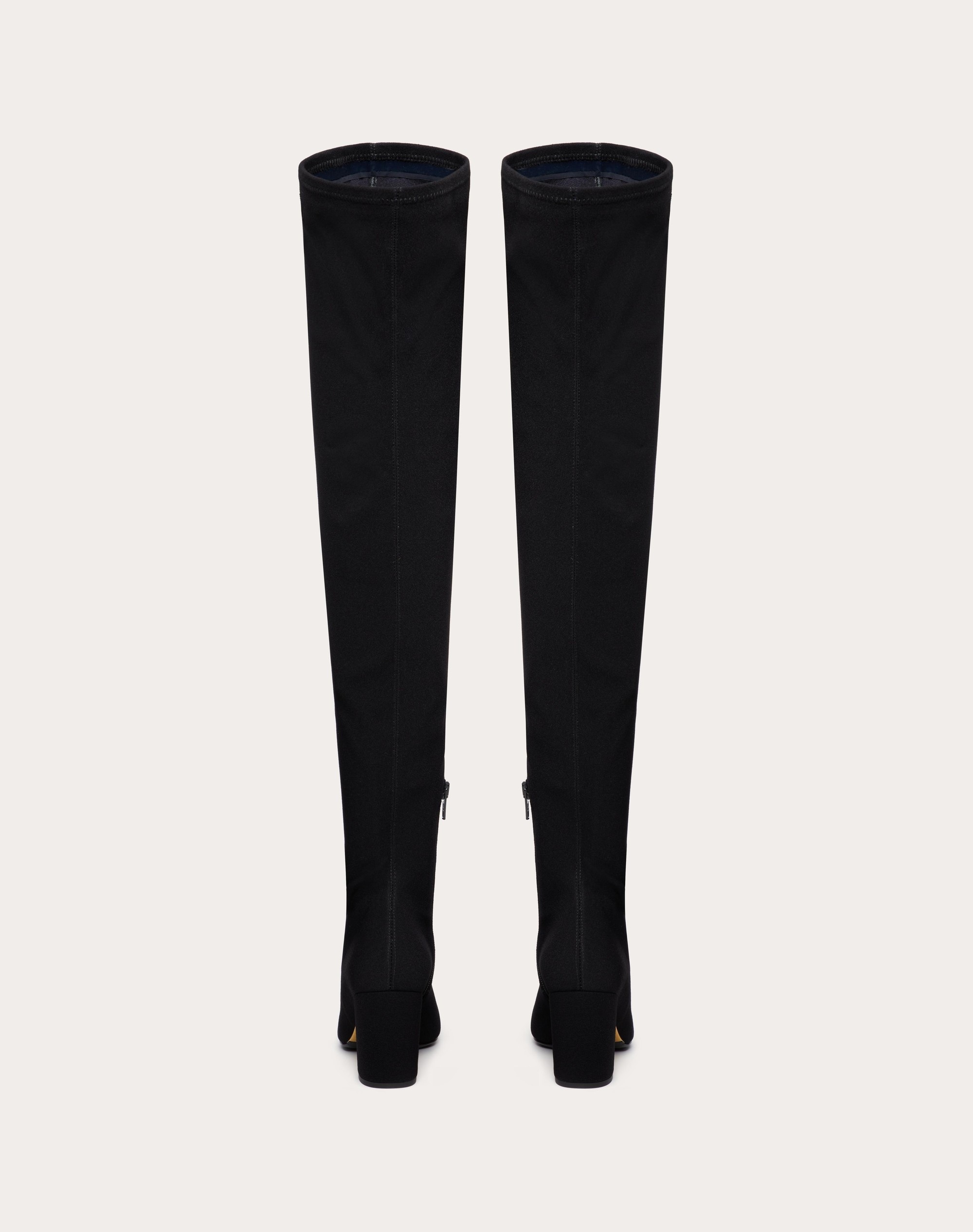 VALENTINO GARAVANI GOLDEN WALK OVER-THE-KNEE BOOT IN STRETCH FABRIC 70MM - 3