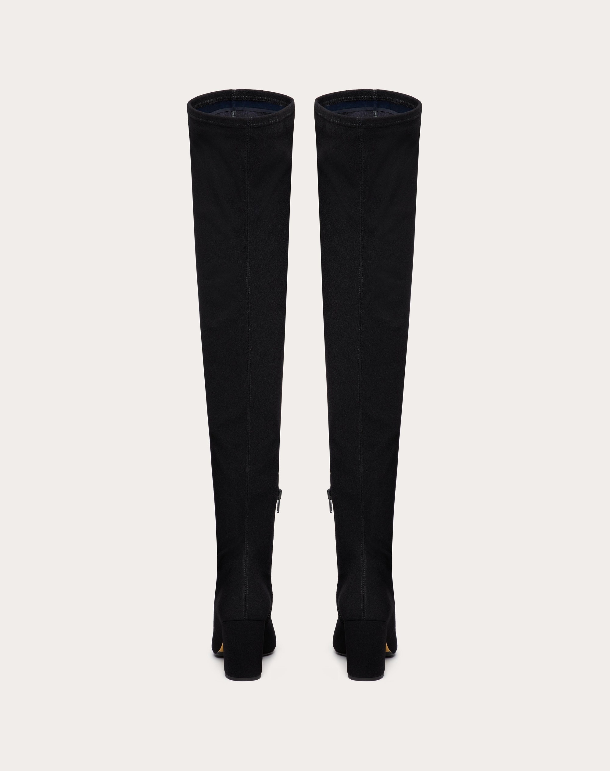 VALENTINO GARAVANI GOLDEN WALK OVER-THE-KNEE BOOT IN STRETCH FABRIC 70MM - 3