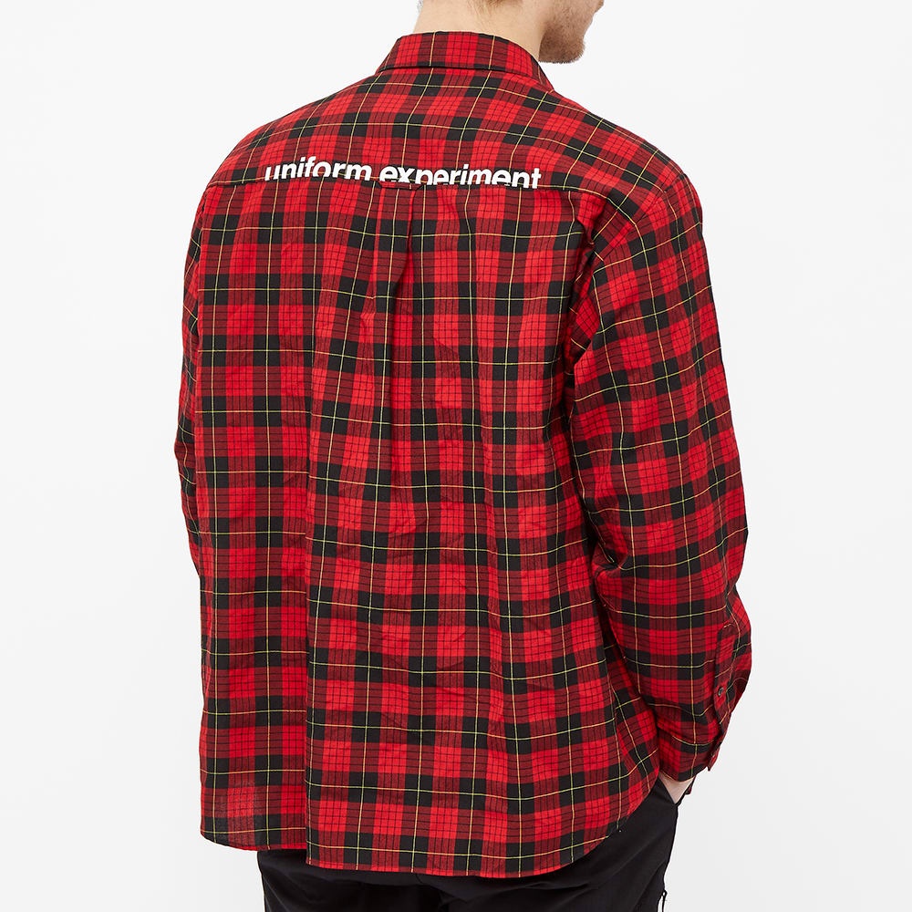 Uniform Experiment Baggy Regular Collar Check Shirt - 5