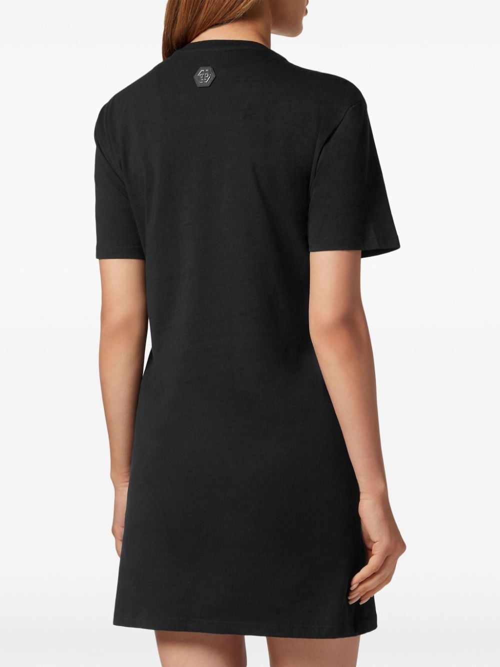 Tattoo crystal T-shirt dress - 4