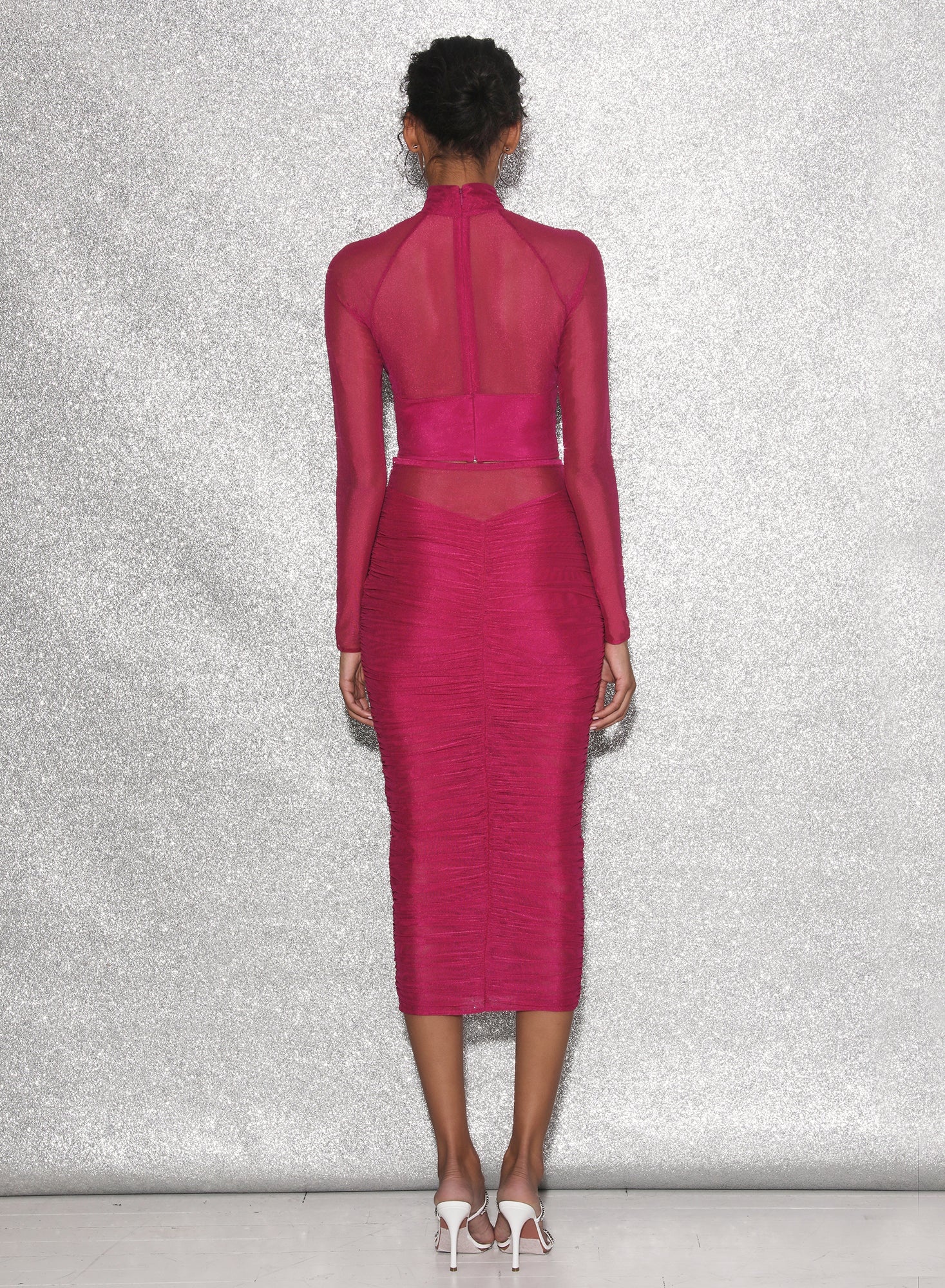 Ruched Midi Skirt - 6