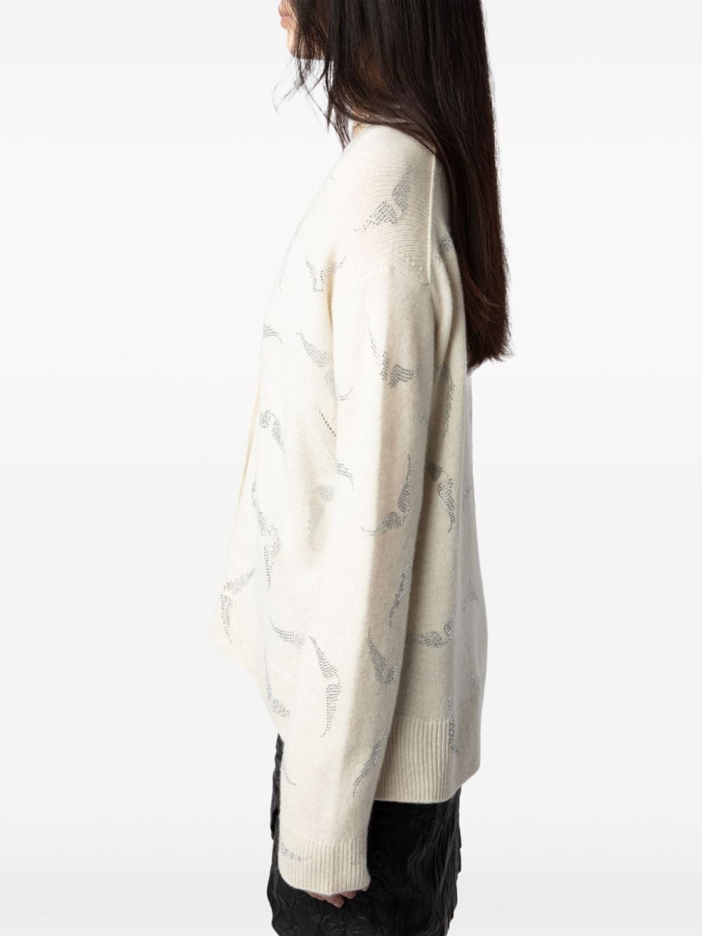 Mirka Strass Wings cardigan - 5