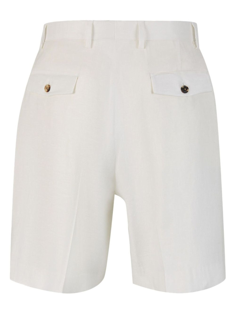 LARDINI pleat-detail shorts outlook