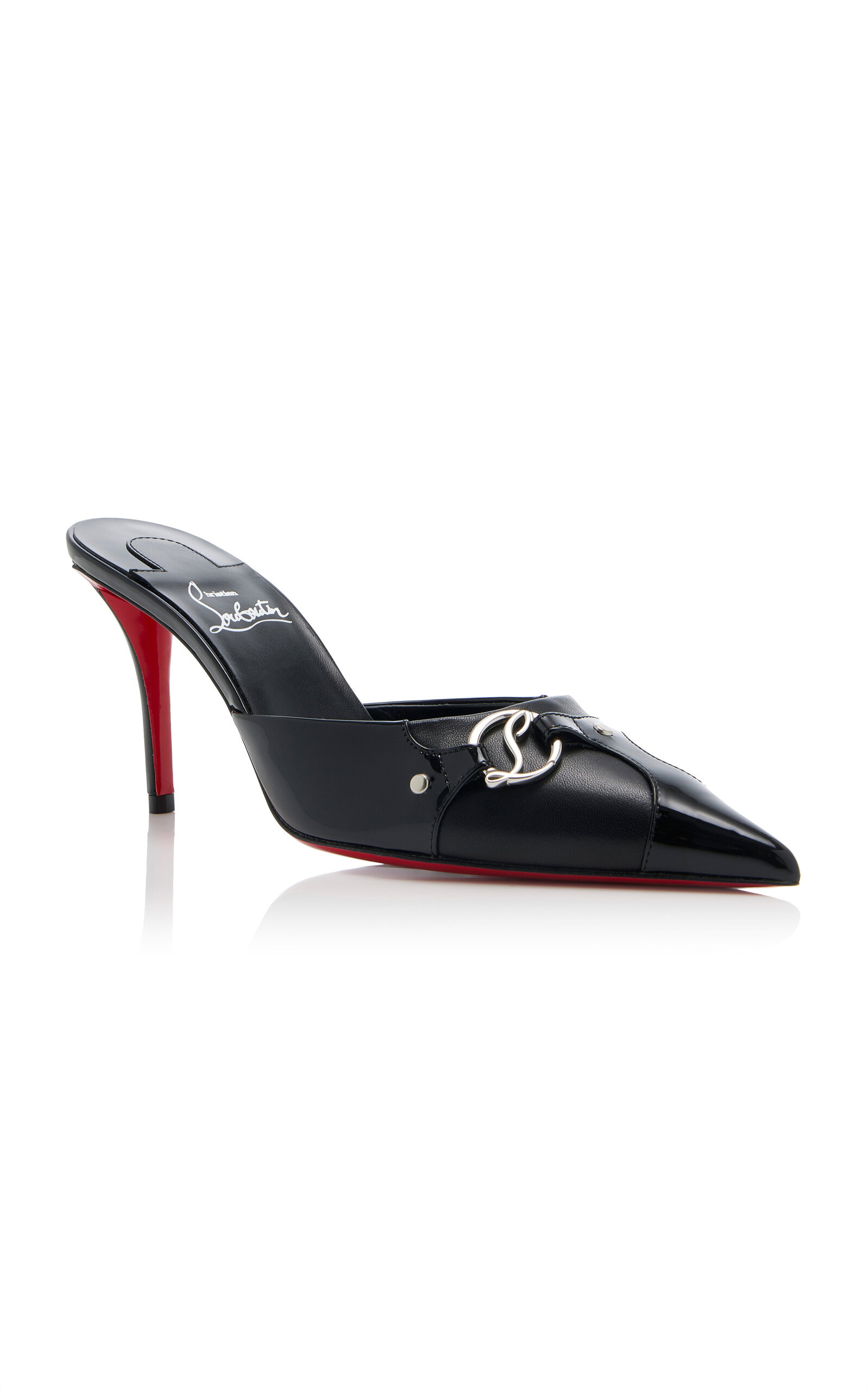 CL in 90s 80mm Patent Leather Mules black - 4