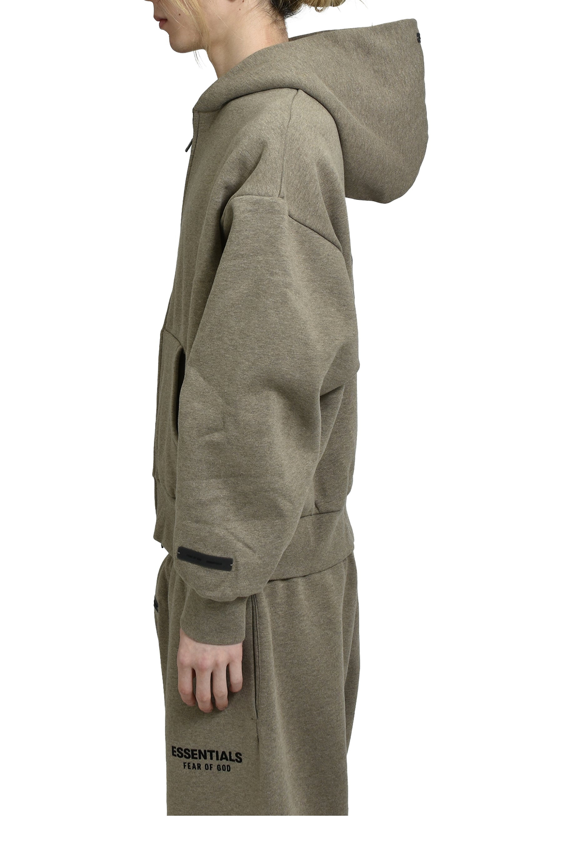 CLASSIC FIT FLEECE ZIP UP HOODIE / HOMESTEAD HEATHER - 3