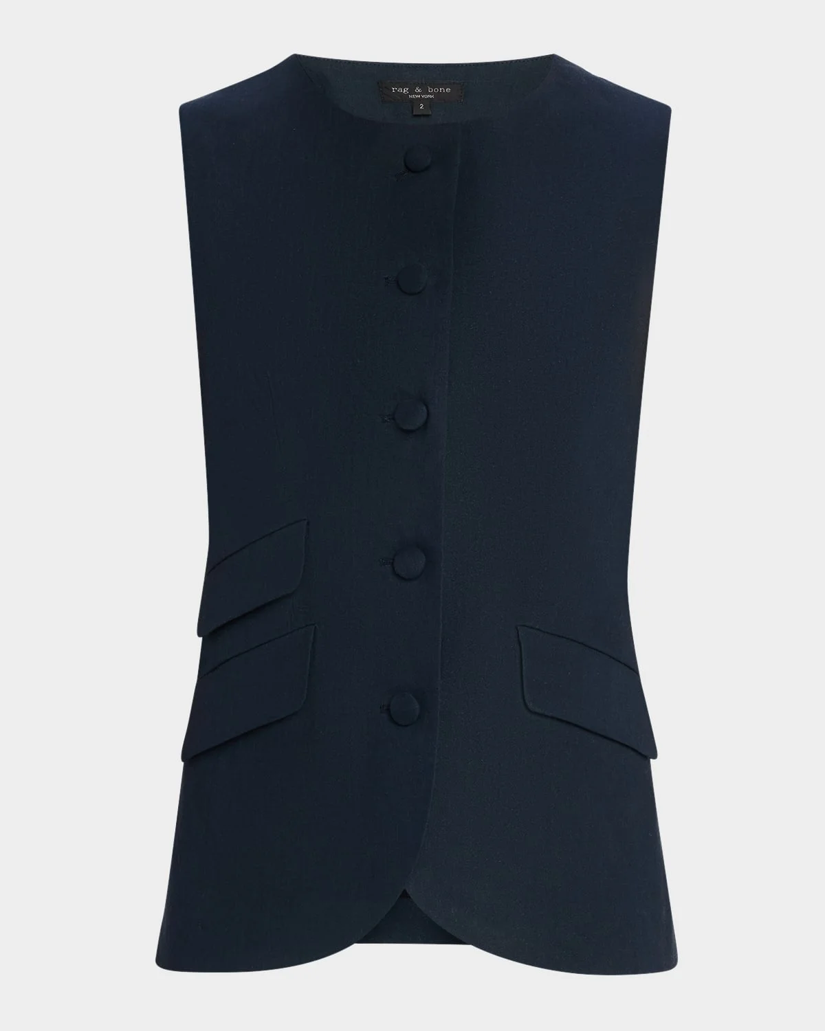 Slade Crew Linen Vest - 1