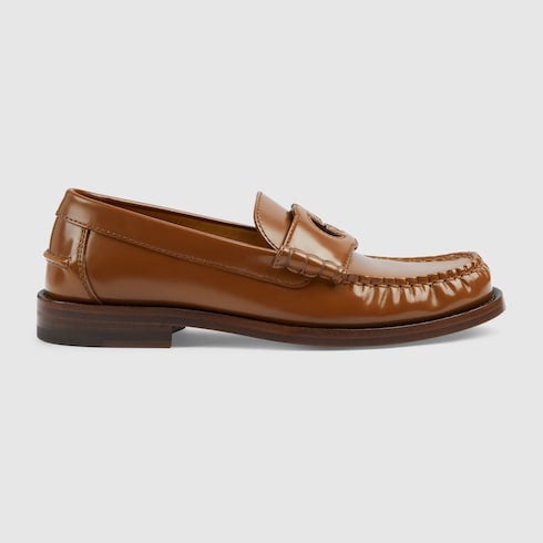 Gucci Interlocking G Leather Loafers - 1