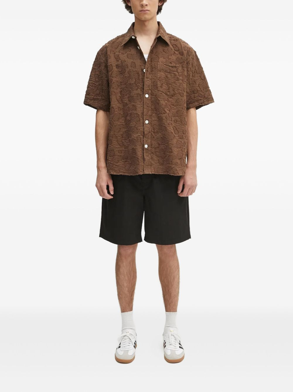 elastic-waistband shorts - 2
