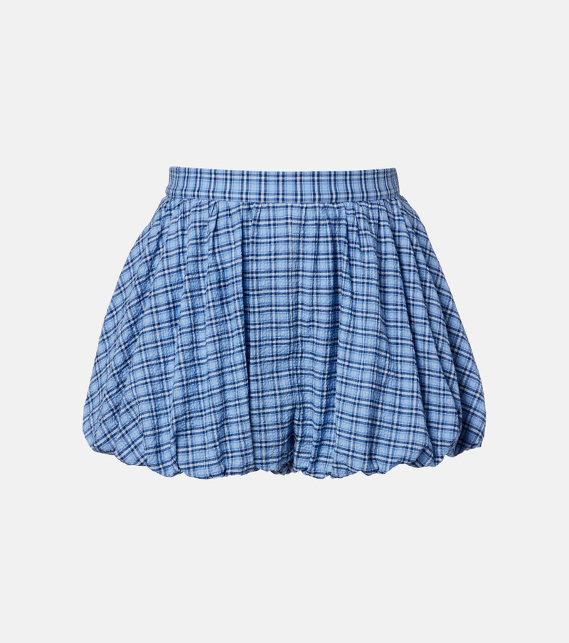Mira checked cotton shorts 1