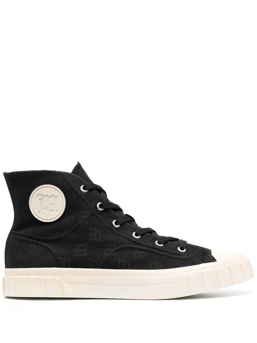 monogram high-top sneakers - 1