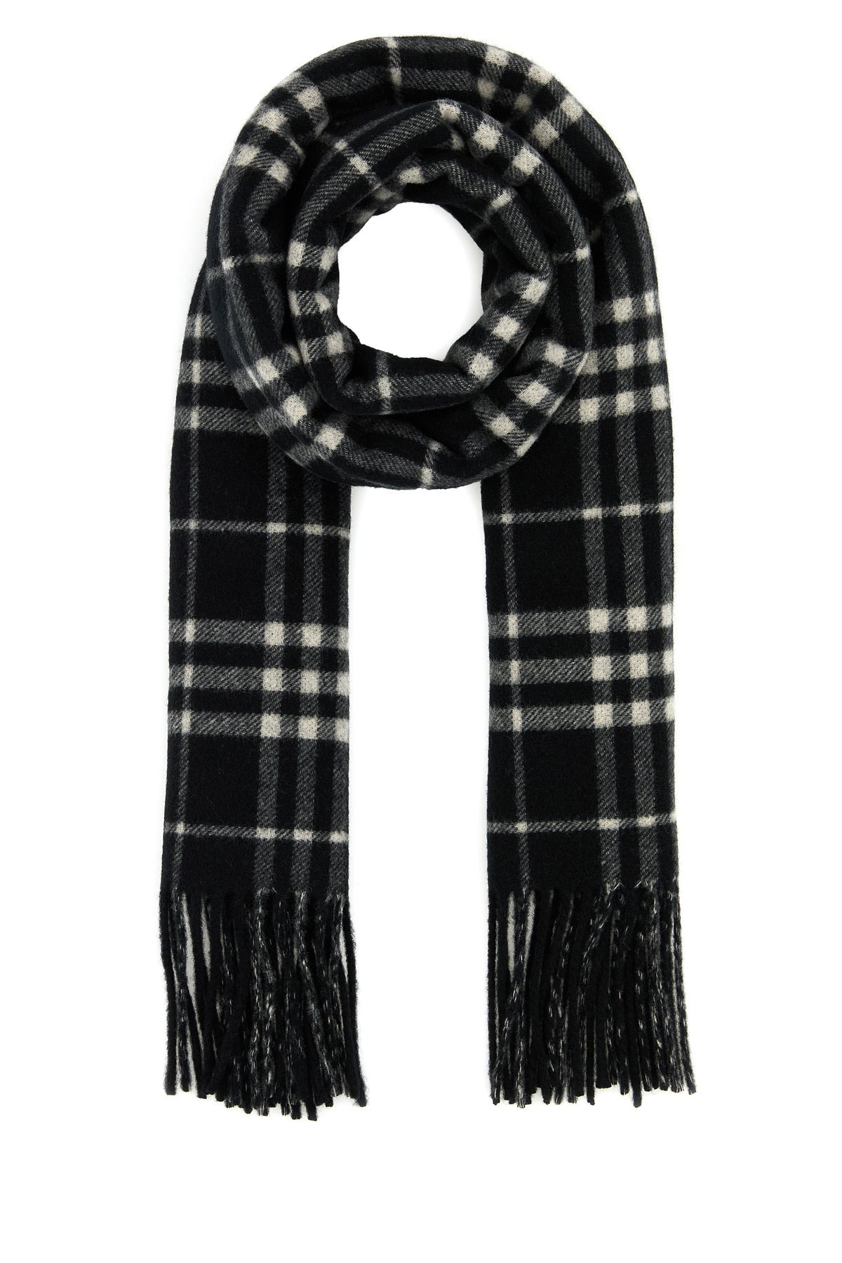 Embroidered cashmere scarf - 1