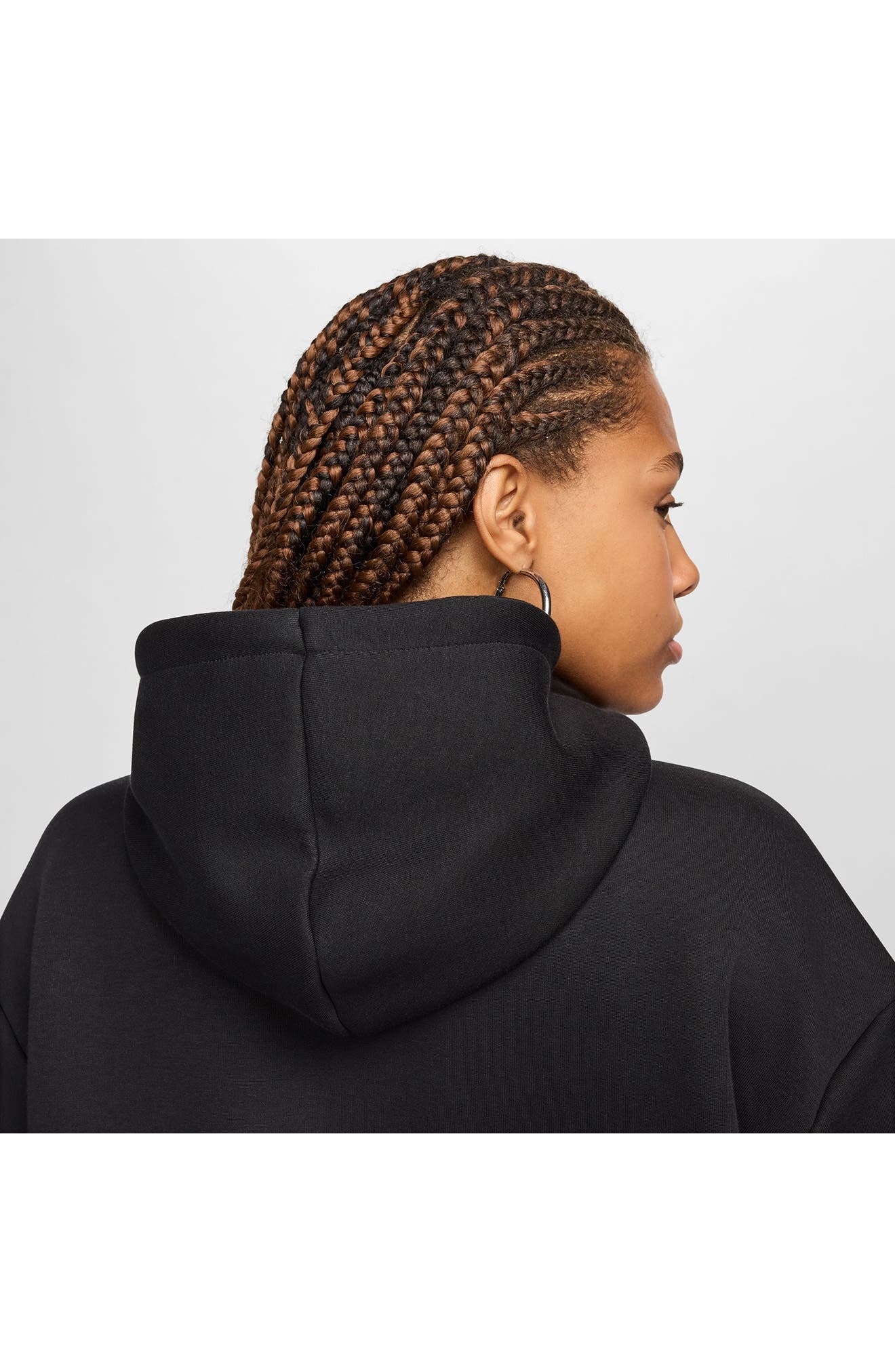 Nike Sportswear Oversize Tech Fleece Hoodie in Black/Black at Nordstrom - 7