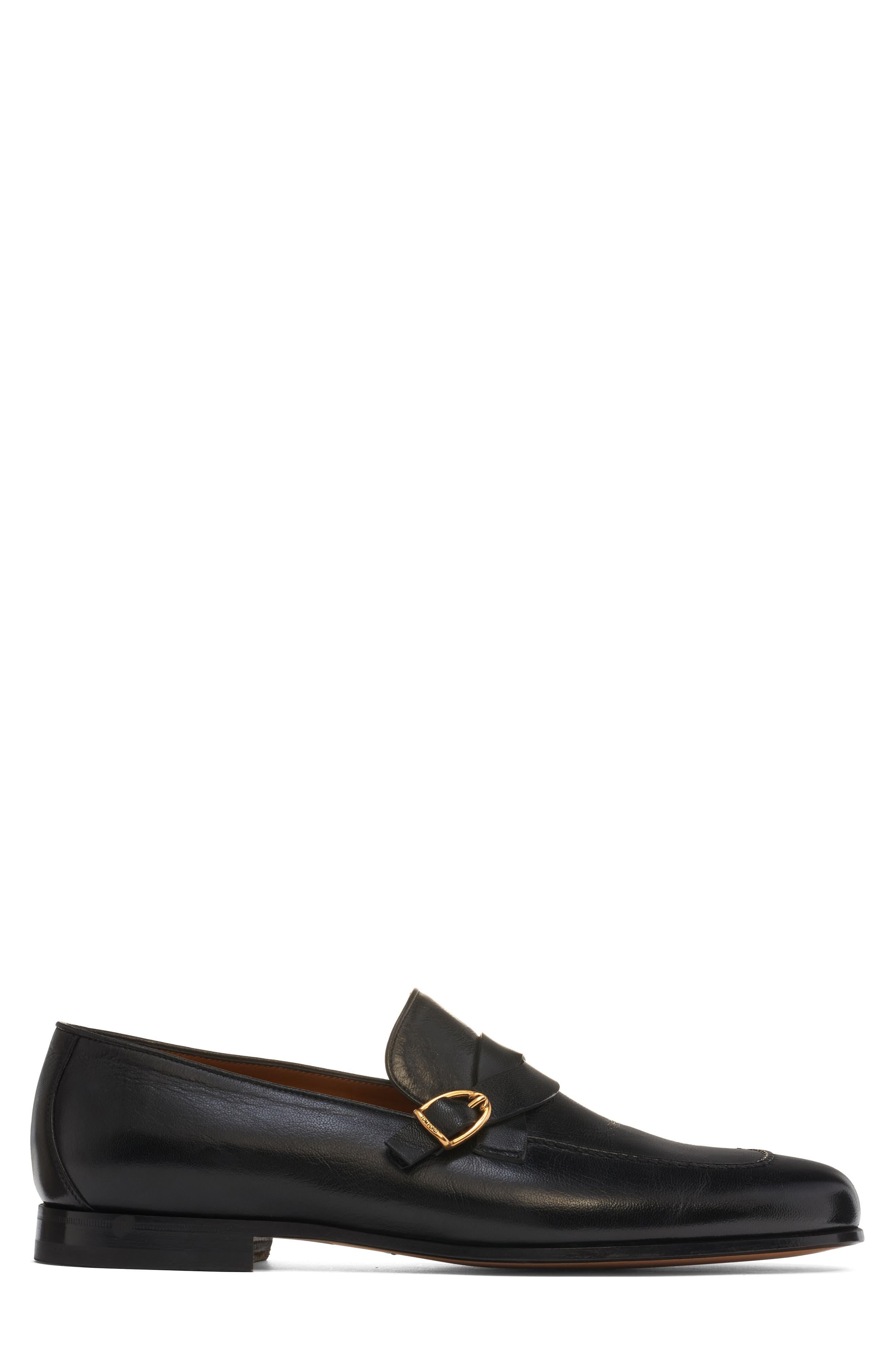 TOM FORD Gigi Twisted Buckle Band Loafer in 1N001 Black at Nordstrom - 3
