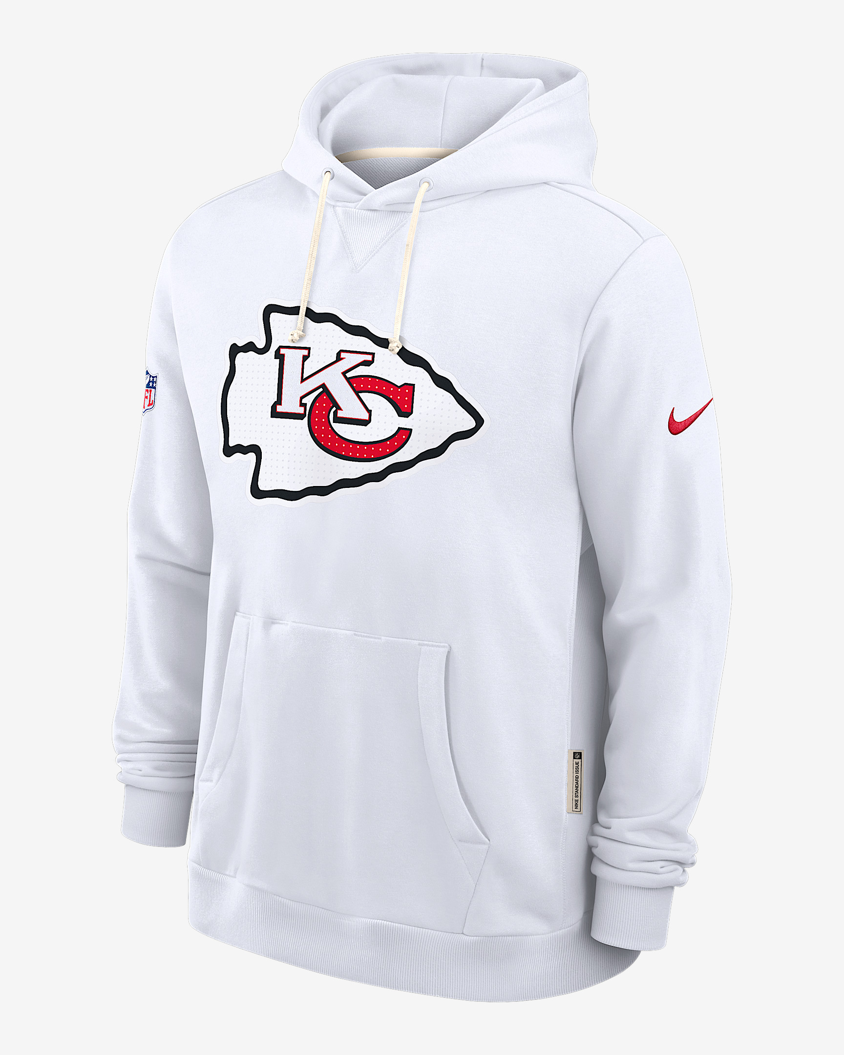 Kansas City Chiefs Initial Home Sideline Men's Nike Dri-FIT NFL Pullover Hoodie - 1