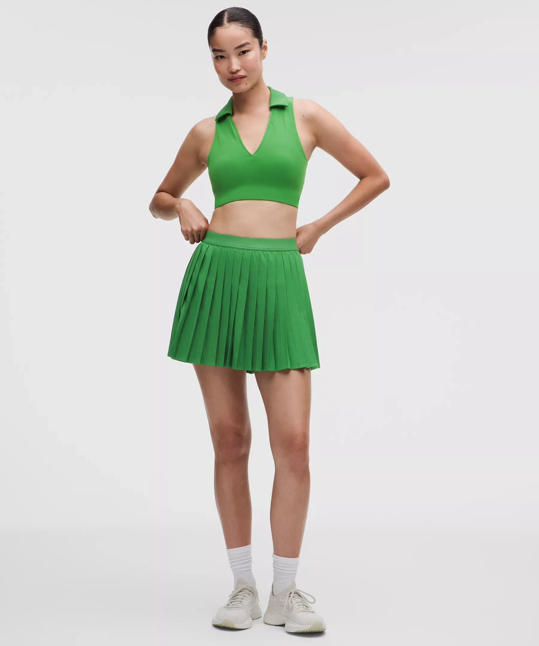 High-Rise Pleated Tennis Skirt *Long - 1