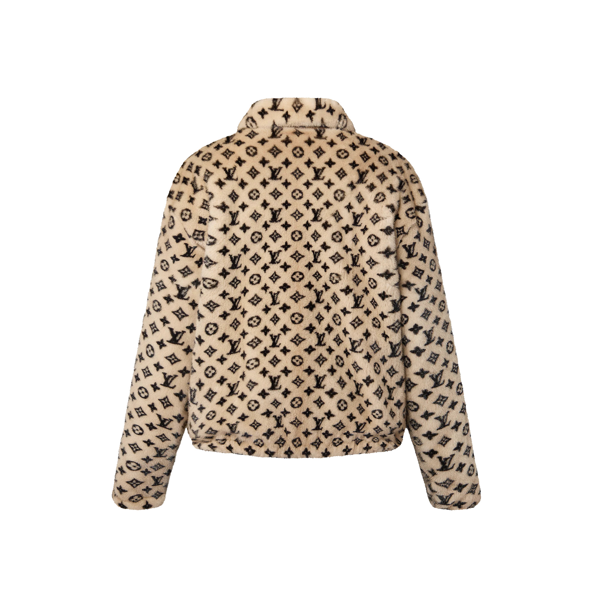 Monogram Mink Zip-Up Jacket - 3