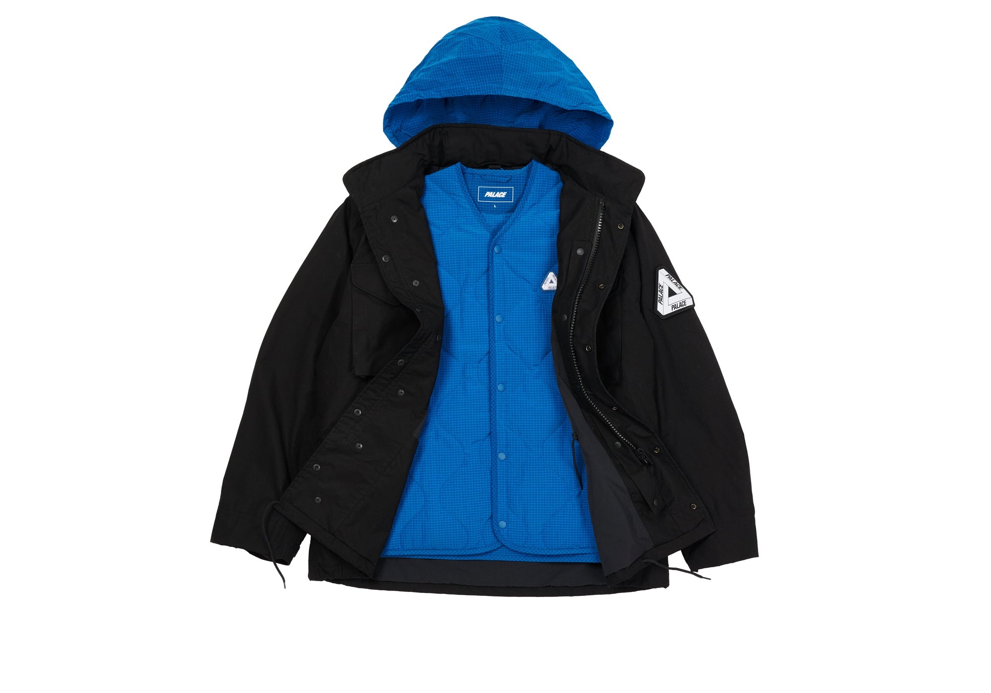 PALACE P-65 JACKET BLACK | REVERSIBLE