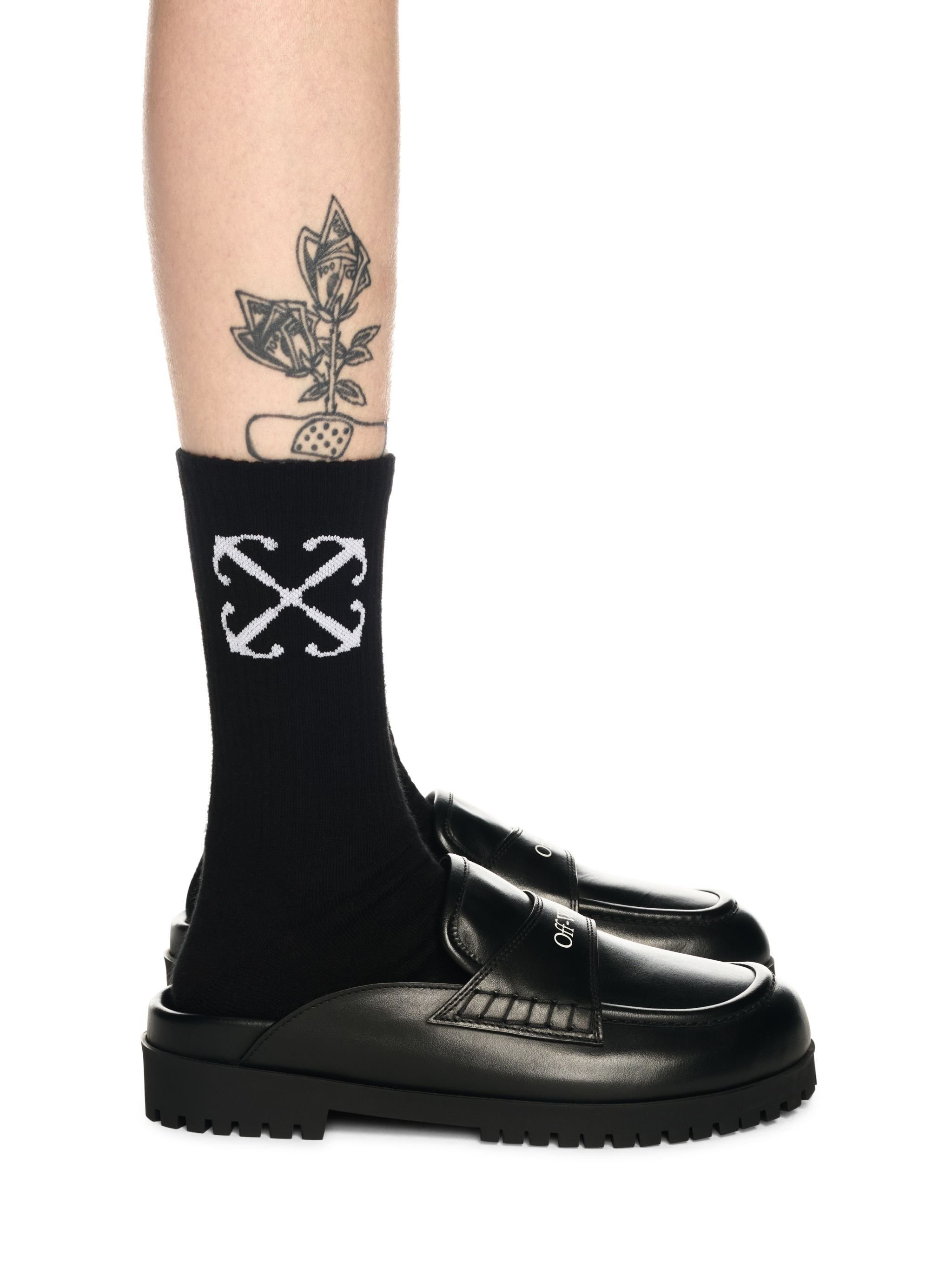 Black Leather O Slip-on Loafer - 2