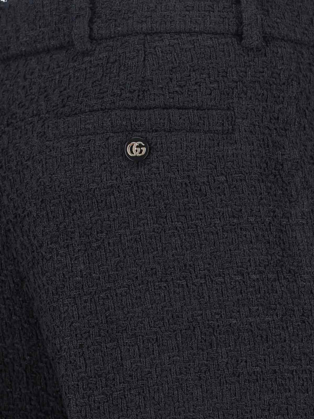 TWEED STRAIGHT PANTS - 4