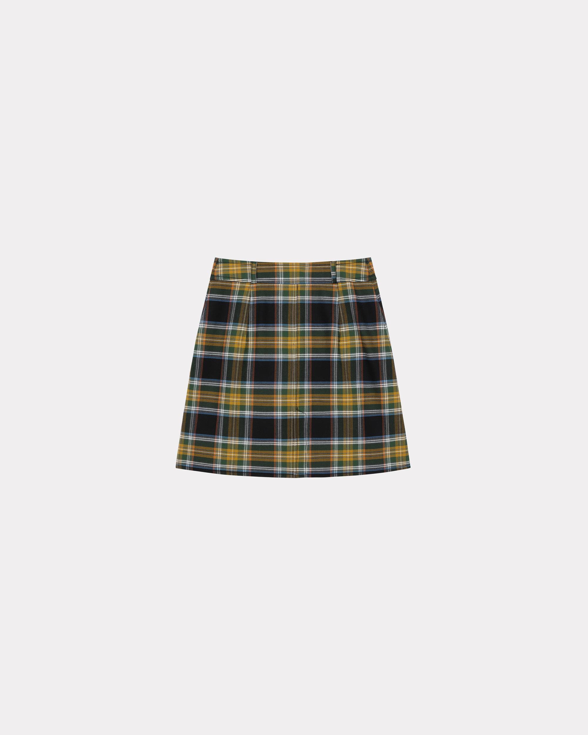 A-line checked mini skirt - 2