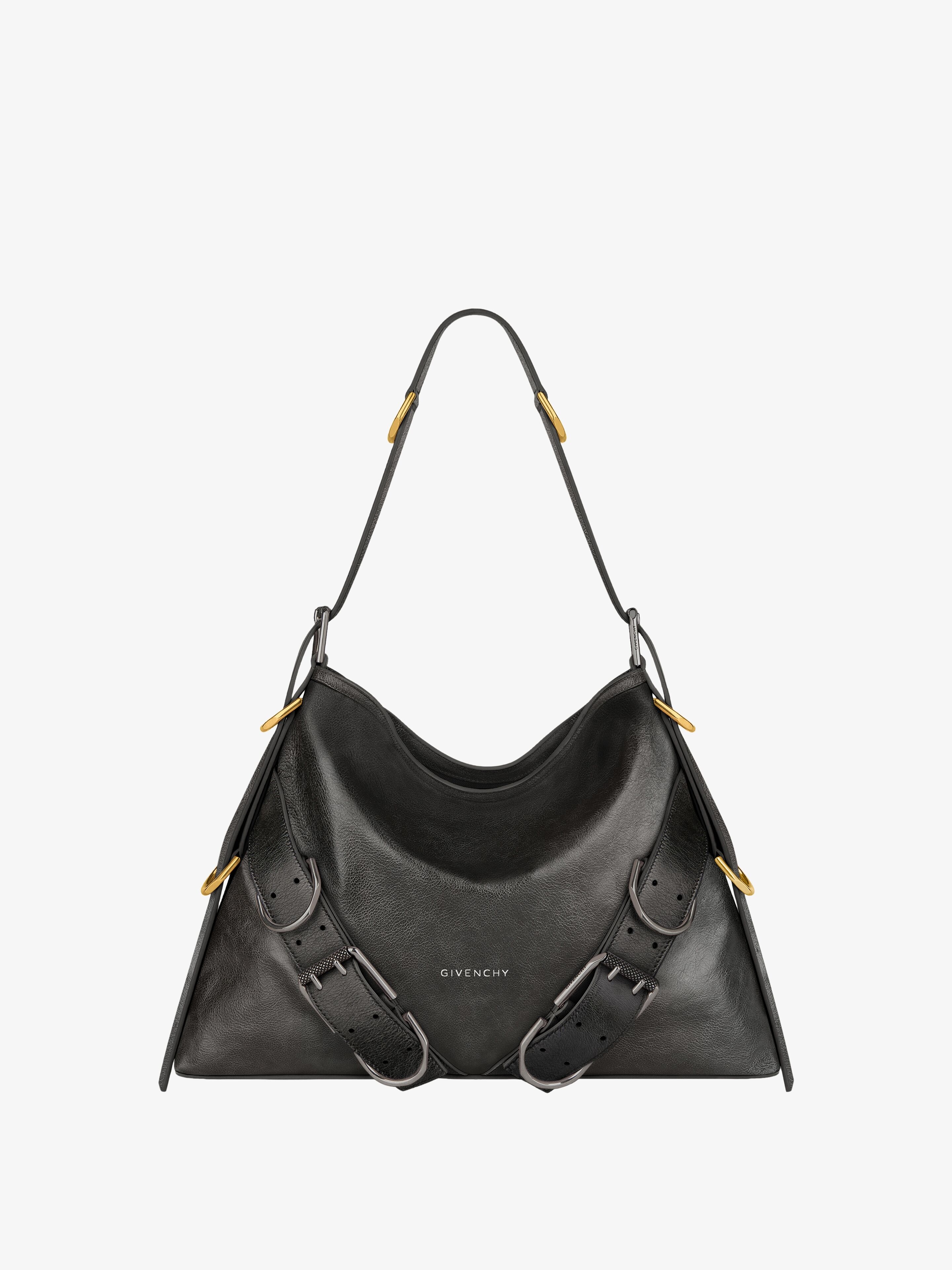 MEDIUM VOYOU BOYFRIEND BAG IN AGED LEATHER