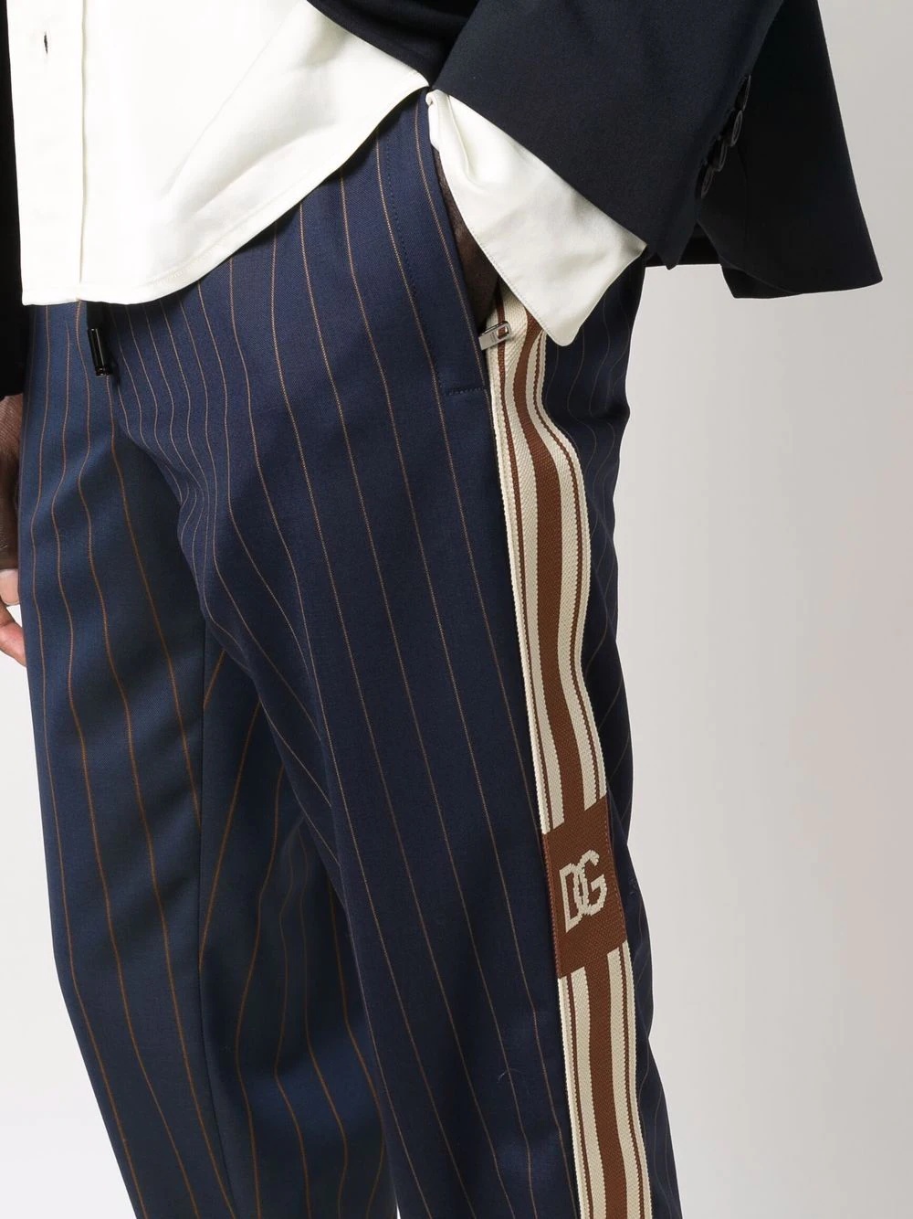 pinstripe-print track pants - 5