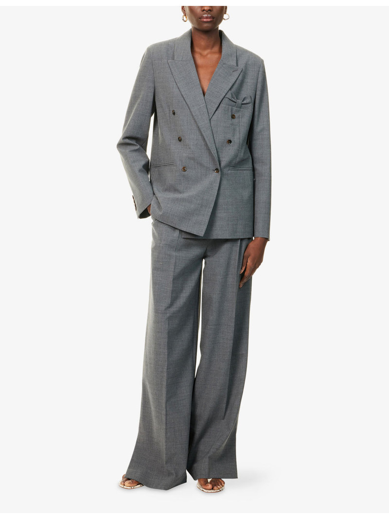 The . Garment Grand Wide-Leg Stretch-Woven Trousers outlook