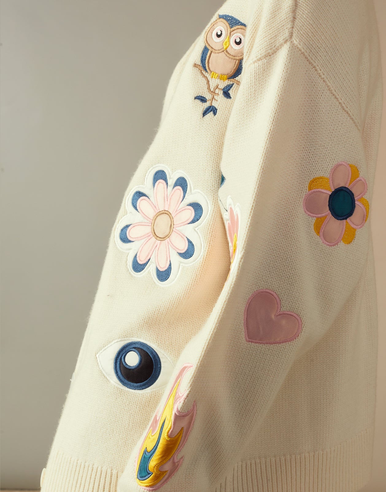 Playful Patchwork Cardigan - 7