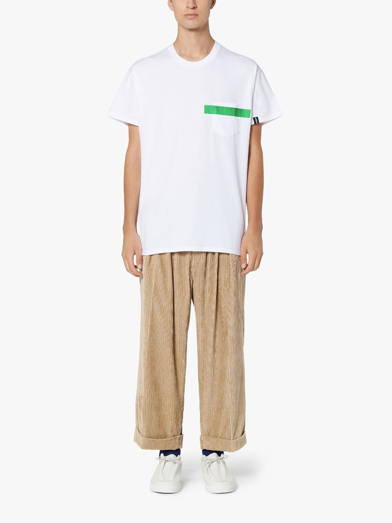 Mackintosh WHITE X GREEN COTTON T-SHIRT | GJM-206 outlook