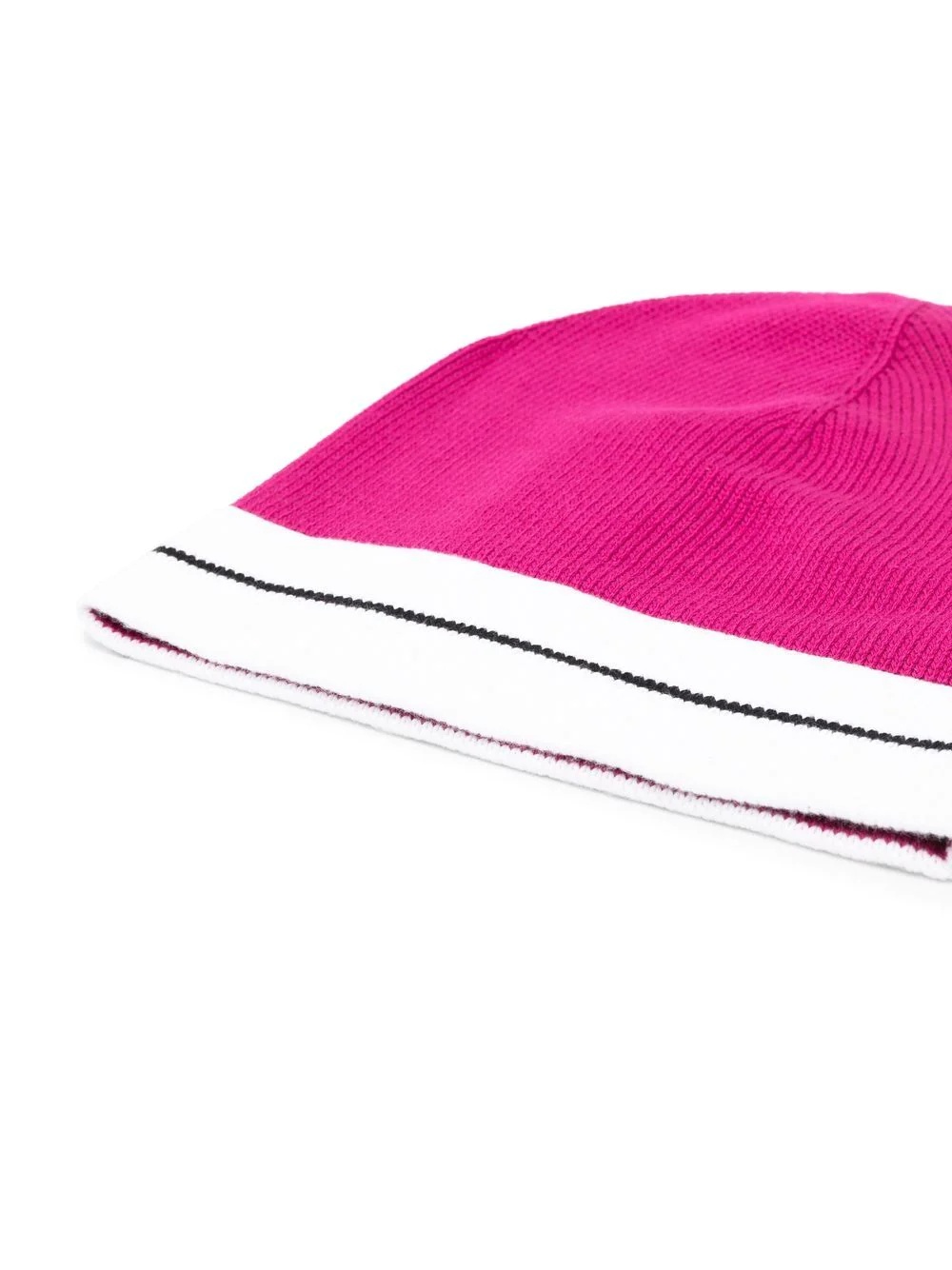 stripe-detail beanie - 2