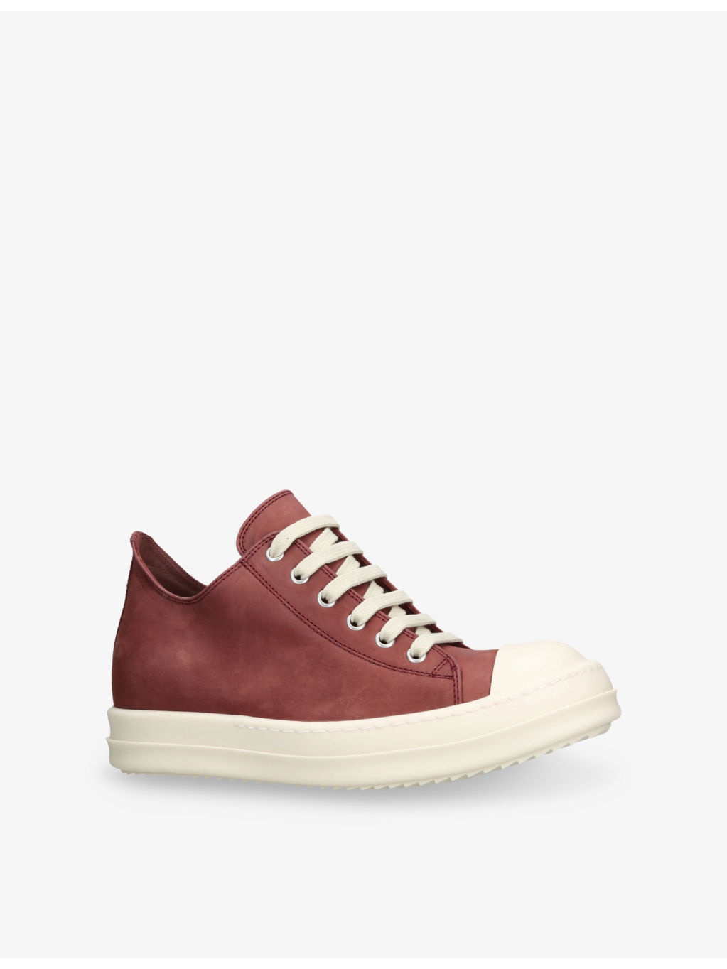 Low Nubuck-Leather Low-Top Trainers - 3
