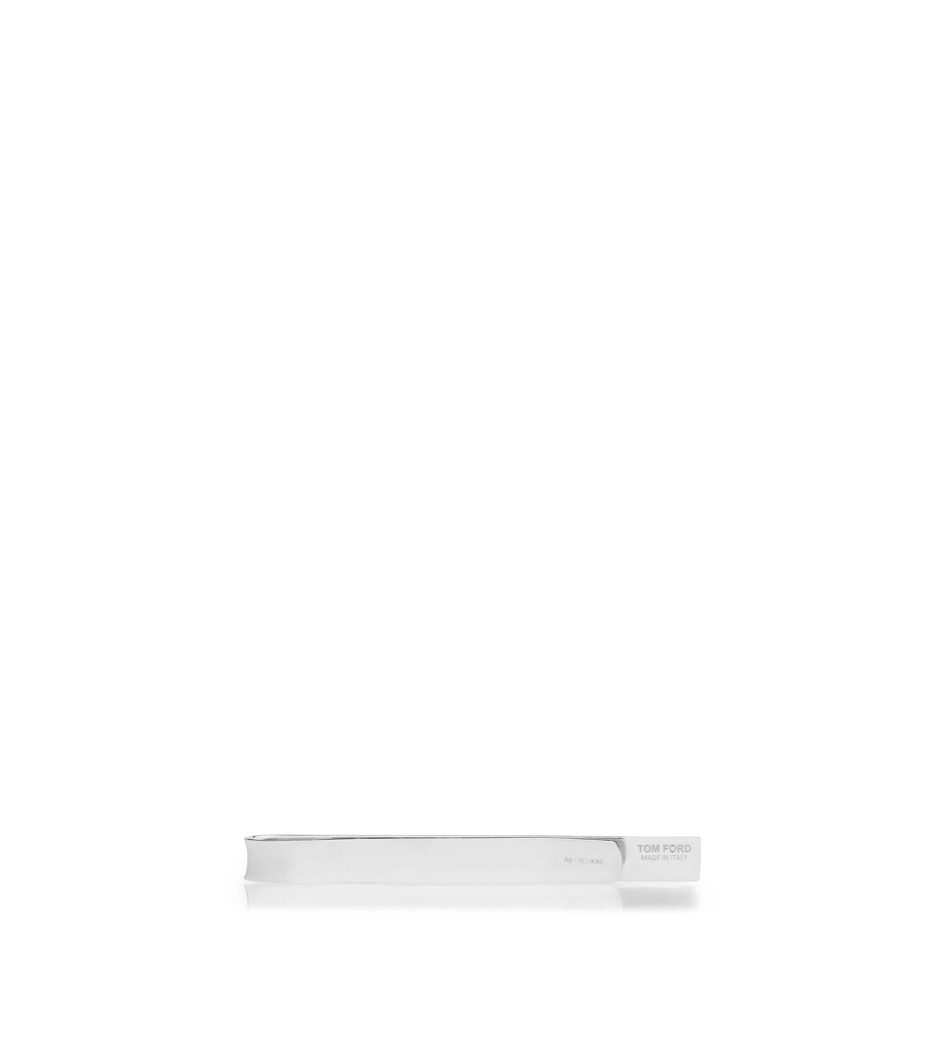 WHITE GOLD TIE BAR - 5